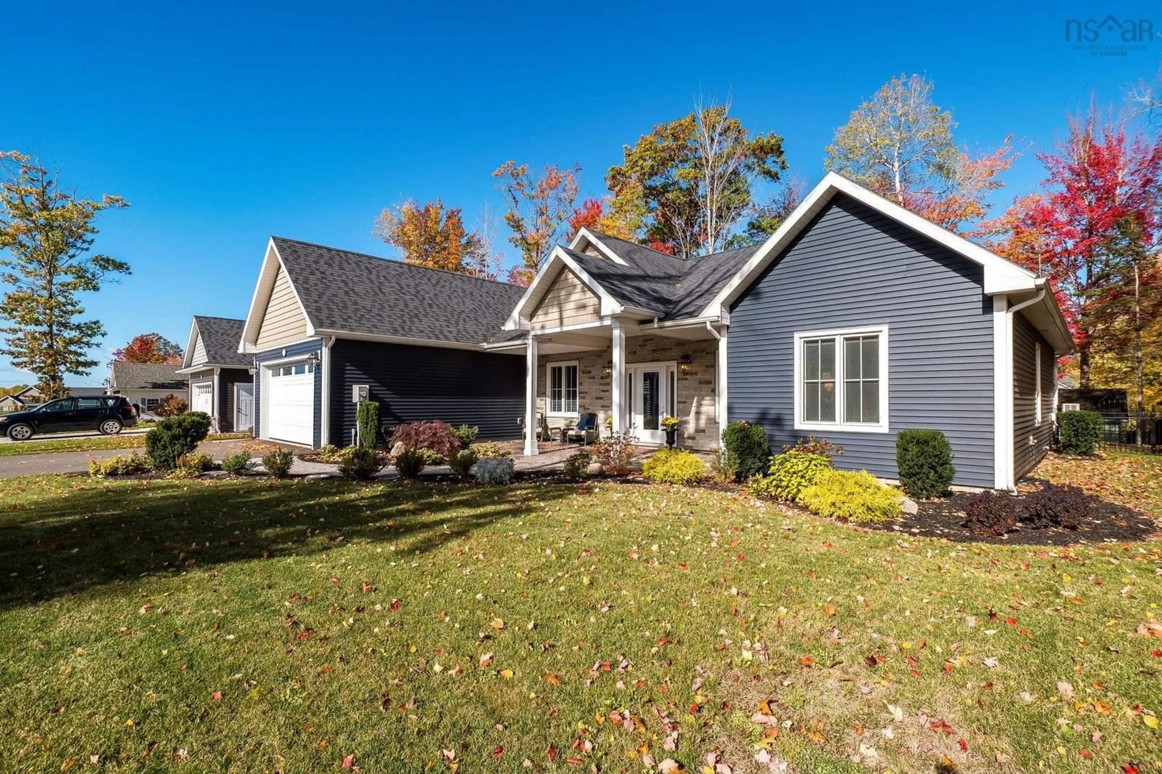 Home with vinyl exterior material, street for 11 Honeycrisp Dr, Berwick Nova Scotia B0P 1E0