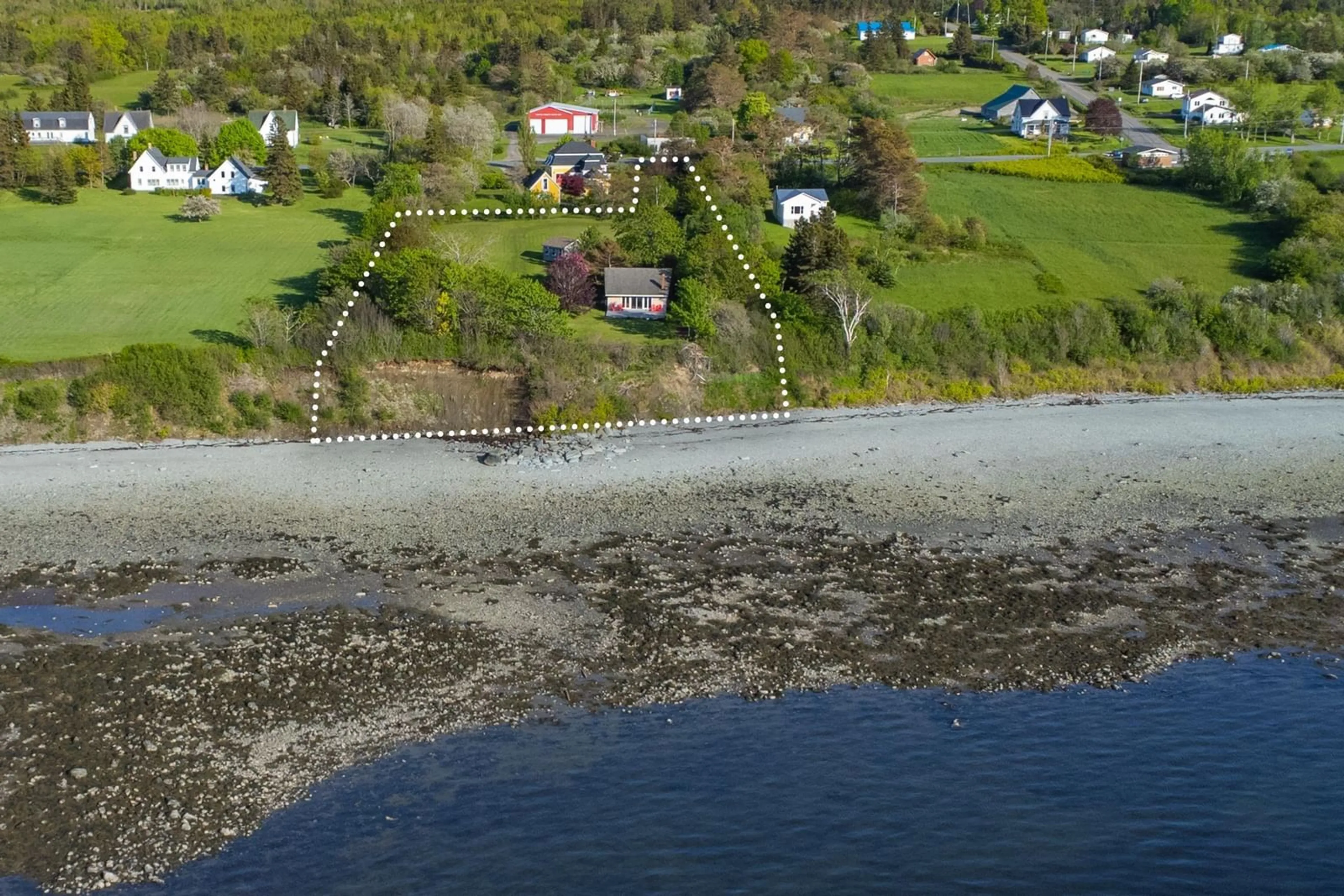 A pic from outside/outdoor area/front of a property/back of a property/a pic from drone, water/lake/river/ocean view for 7215 Highway 101, Plympton Nova Scotia B0W 2R0