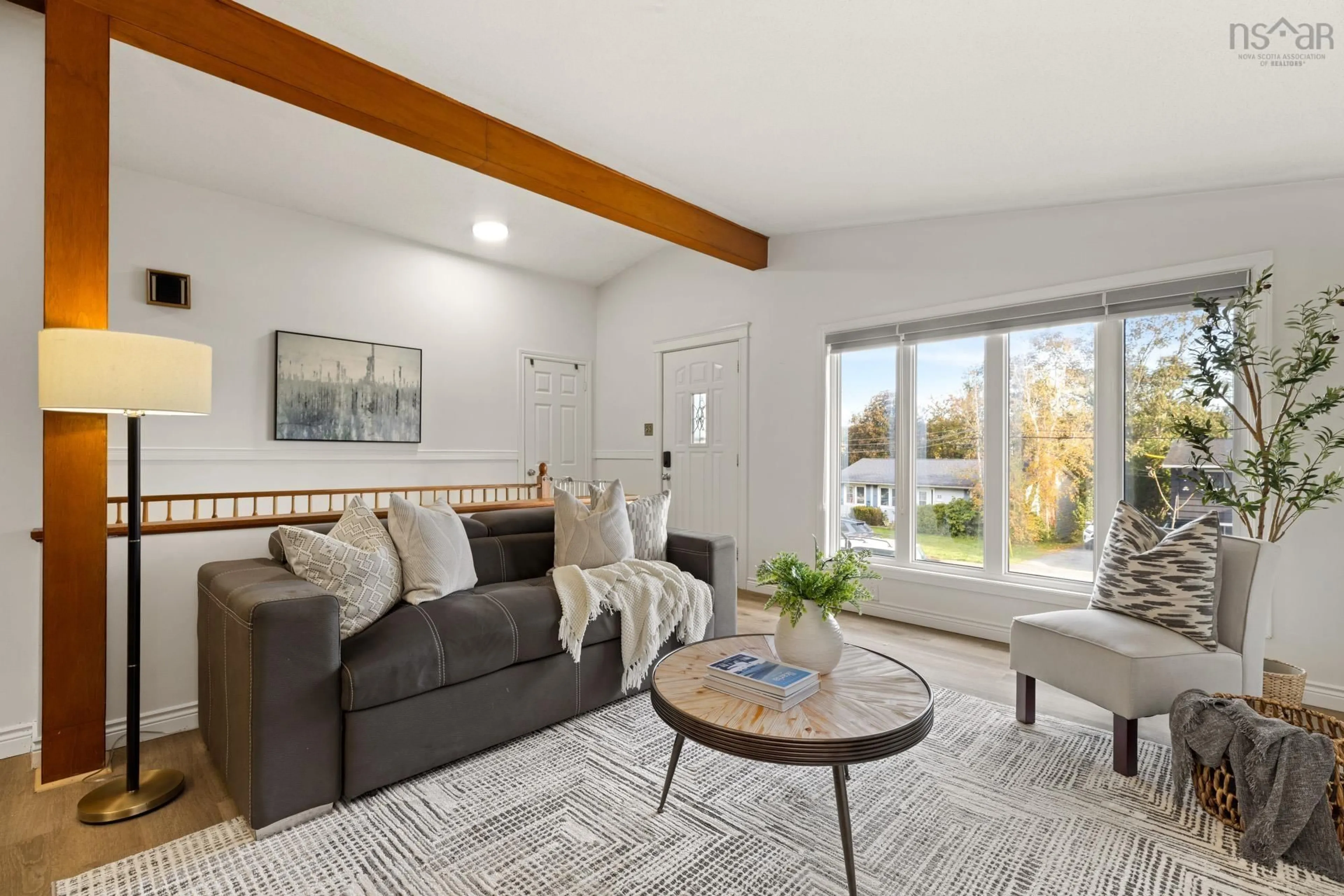 Living room with furniture, unknown for 20 Ridge Ave, Lower Sackville Nova Scotia B4C 2L6