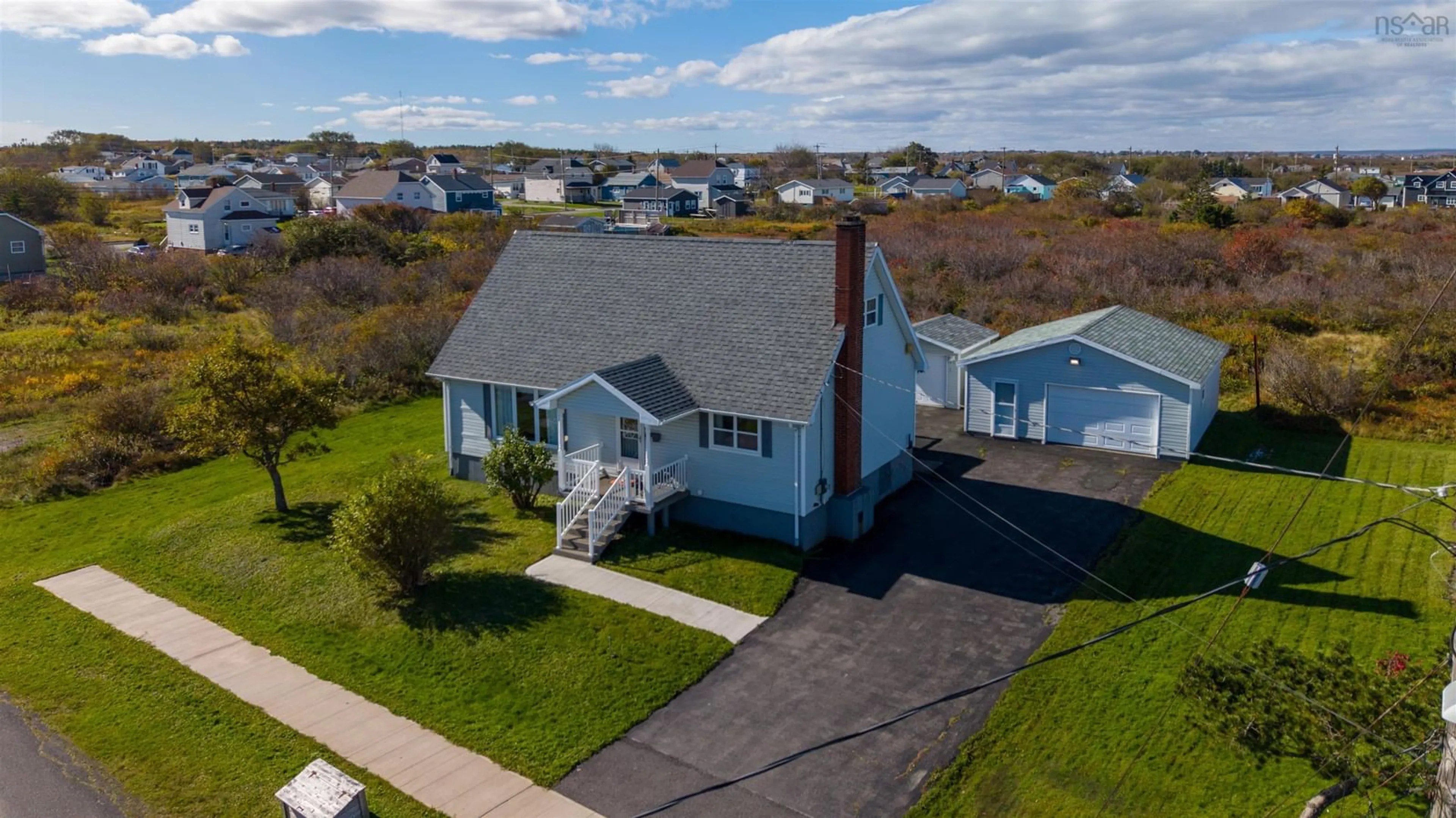 A pic from outside/outdoor area/front of a property/back of a property/a pic from drone, street for 3 Churchill St, Glace Bay Nova Scotia B1A 4N1