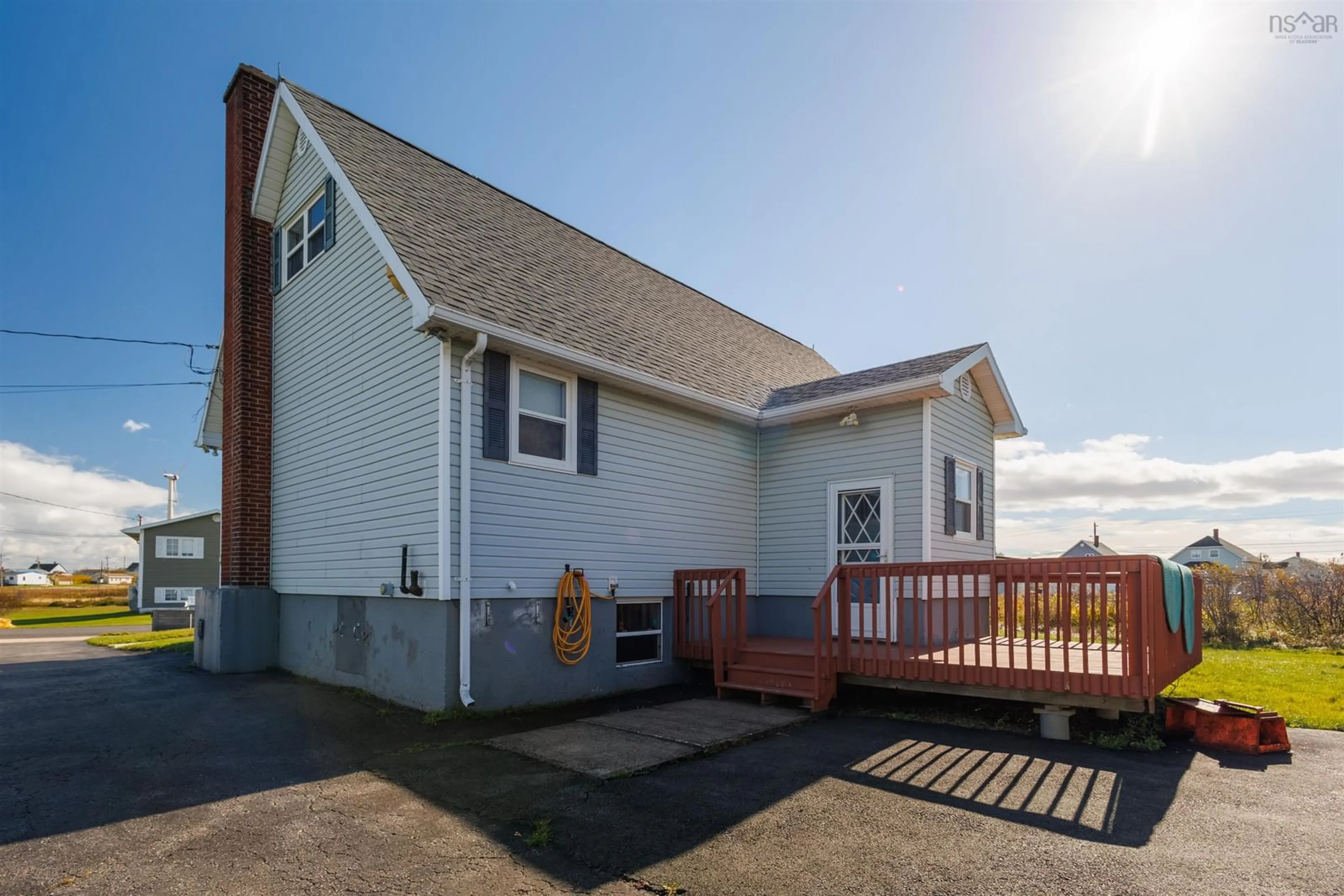 Home with vinyl exterior material, street for 3 Churchill St, Glace Bay Nova Scotia B1A 4N1