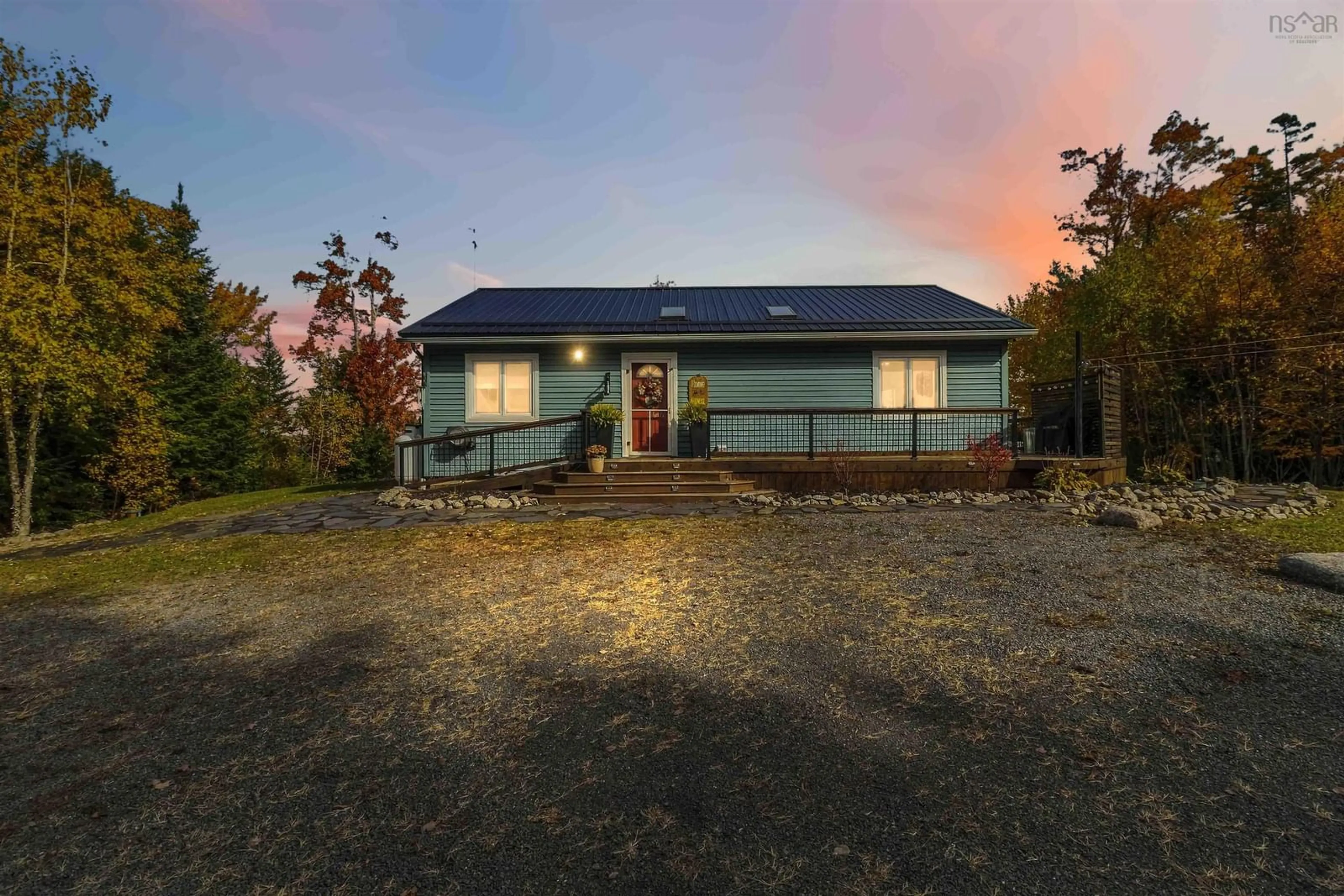 A pic from outside/outdoor area/front of a property/back of a property/a pic from drone, unknown for 1037 High Landing Rd, Parkdale Nova Scotia B0R 1A0