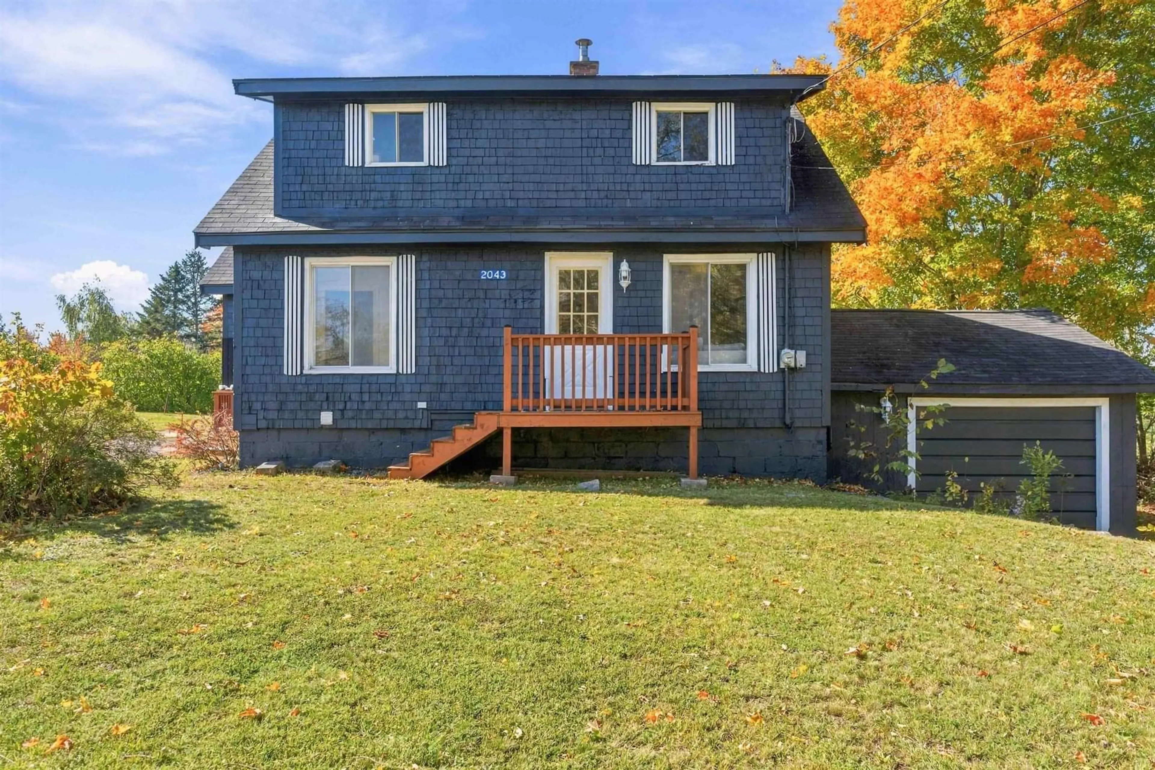 Home with vinyl exterior material, street for 2043 Highway 359, Centreville Nova Scotia B0P 1J0