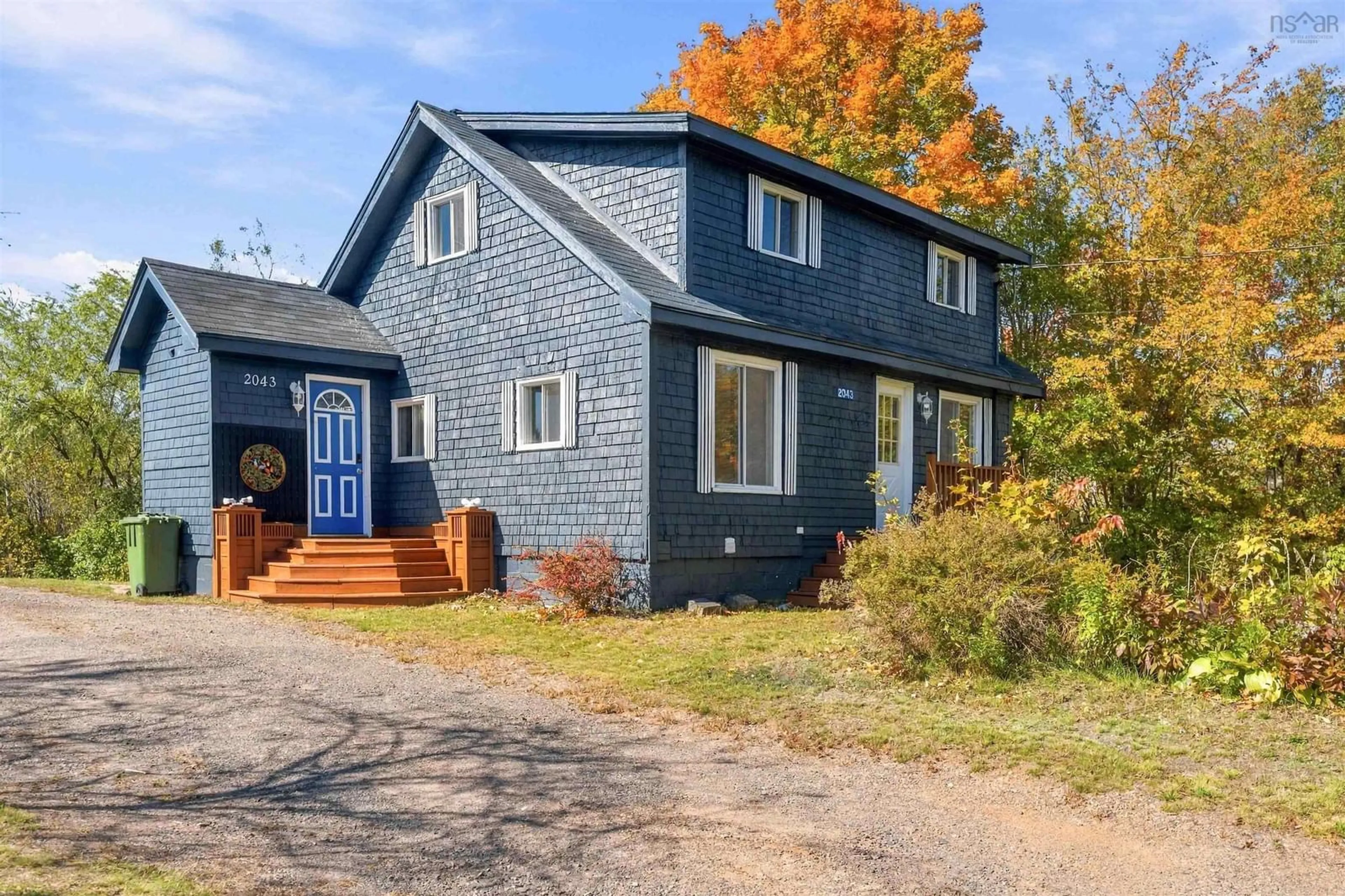 Home with vinyl exterior material, street for 2043 Highway 359, Centreville Nova Scotia B0P 1J0