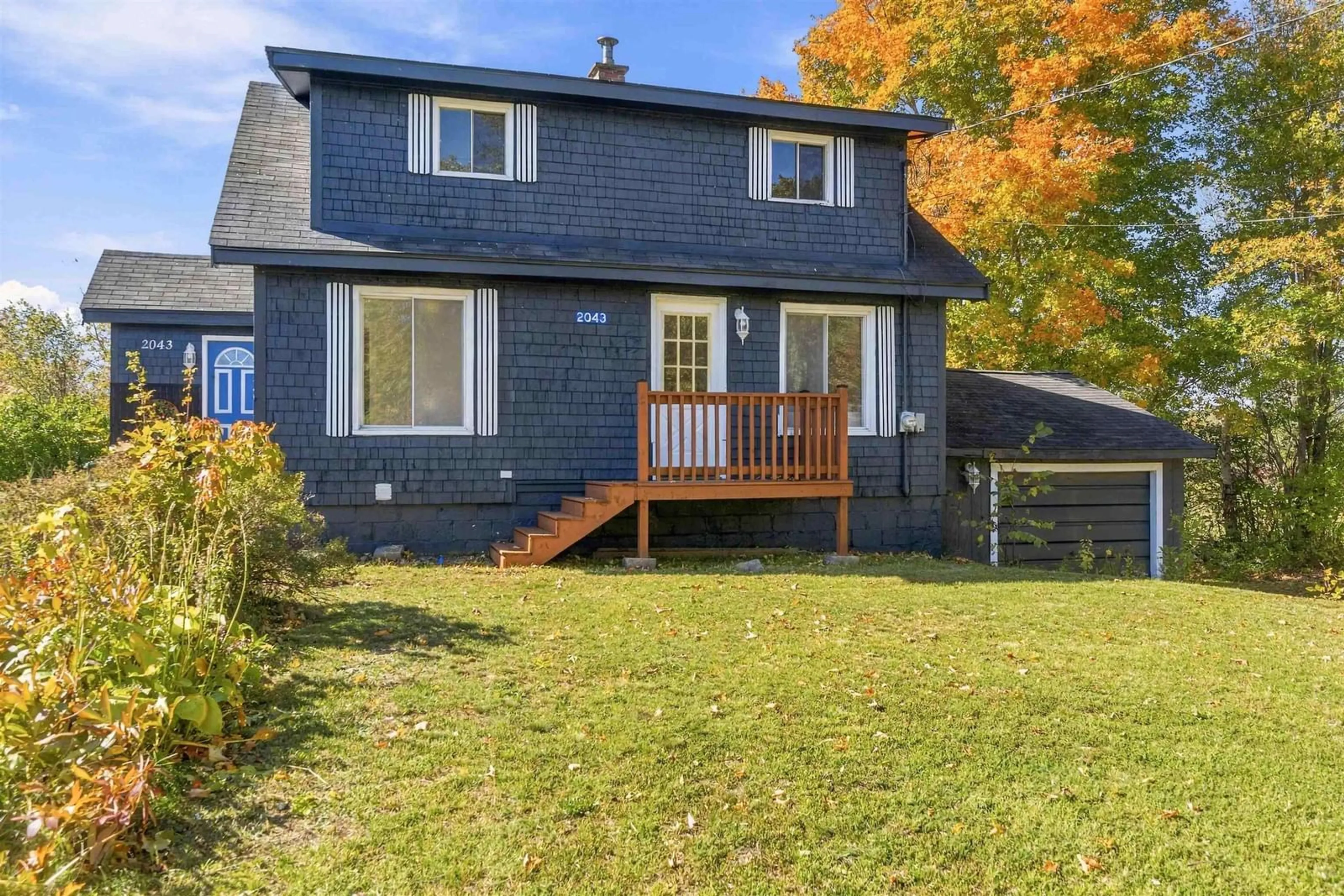 Home with vinyl exterior material, street for 2043 Highway 359, Centreville Nova Scotia B0P 1J0