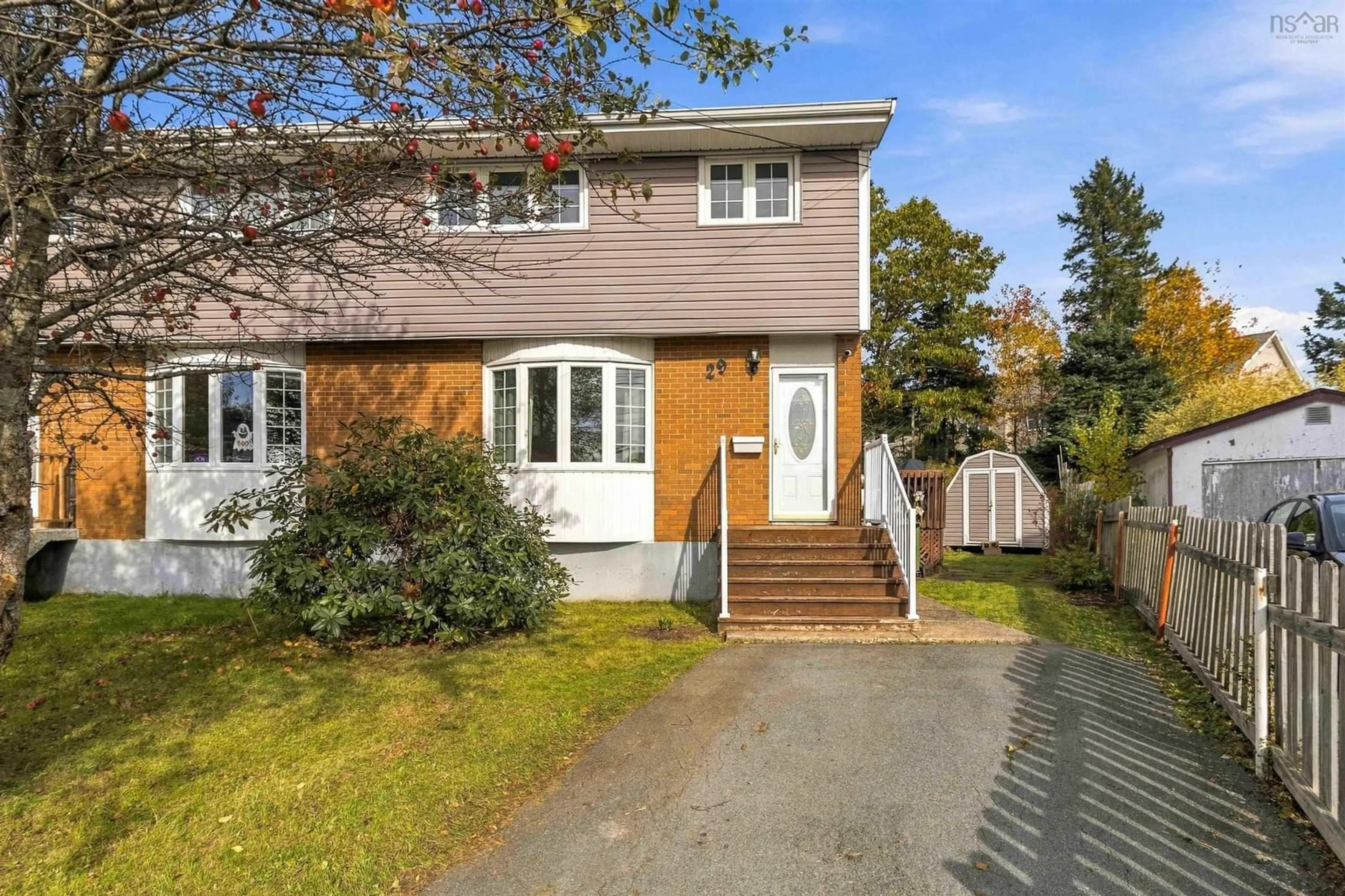 Home with vinyl exterior material, street for 29 Marilyn Dr, Dartmouth Nova Scotia B2Y 3X8