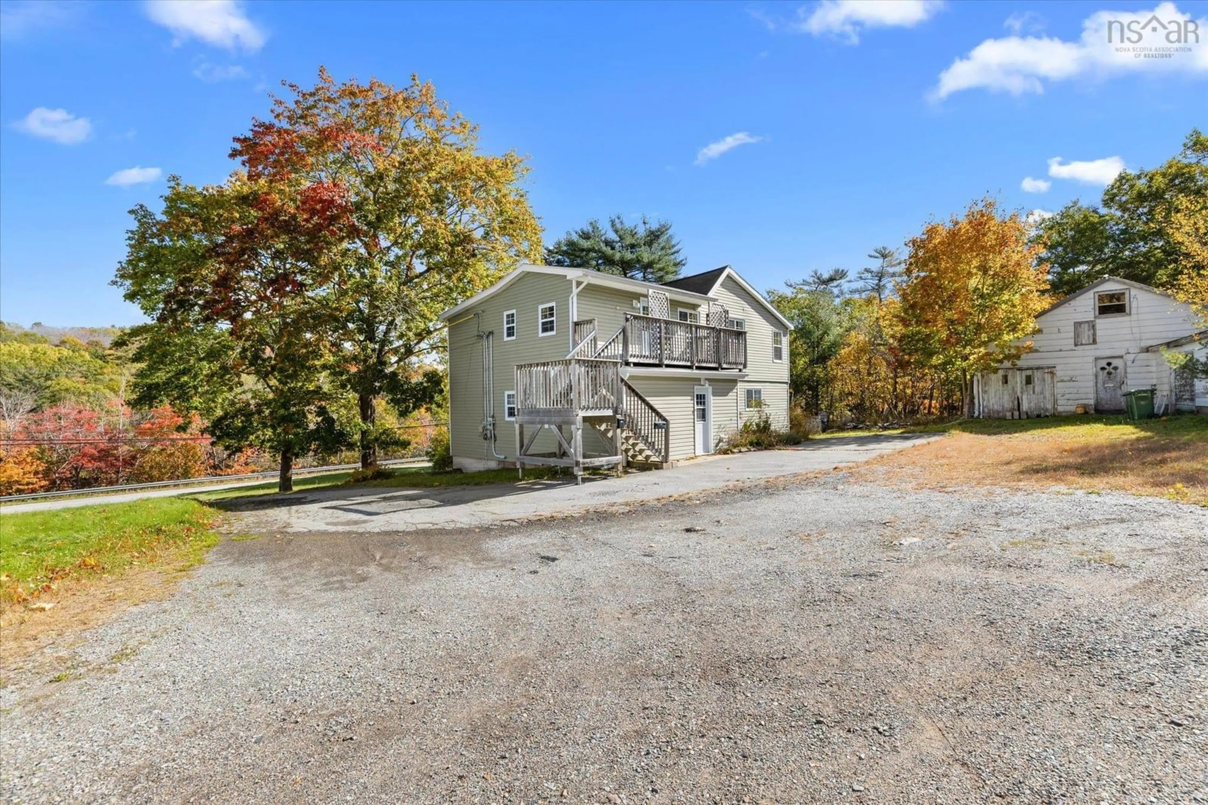 A pic from outside/outdoor area/front of a property/back of a property/a pic from drone, street for 1163 King St, Bridgewater Nova Scotia B4V 1C3