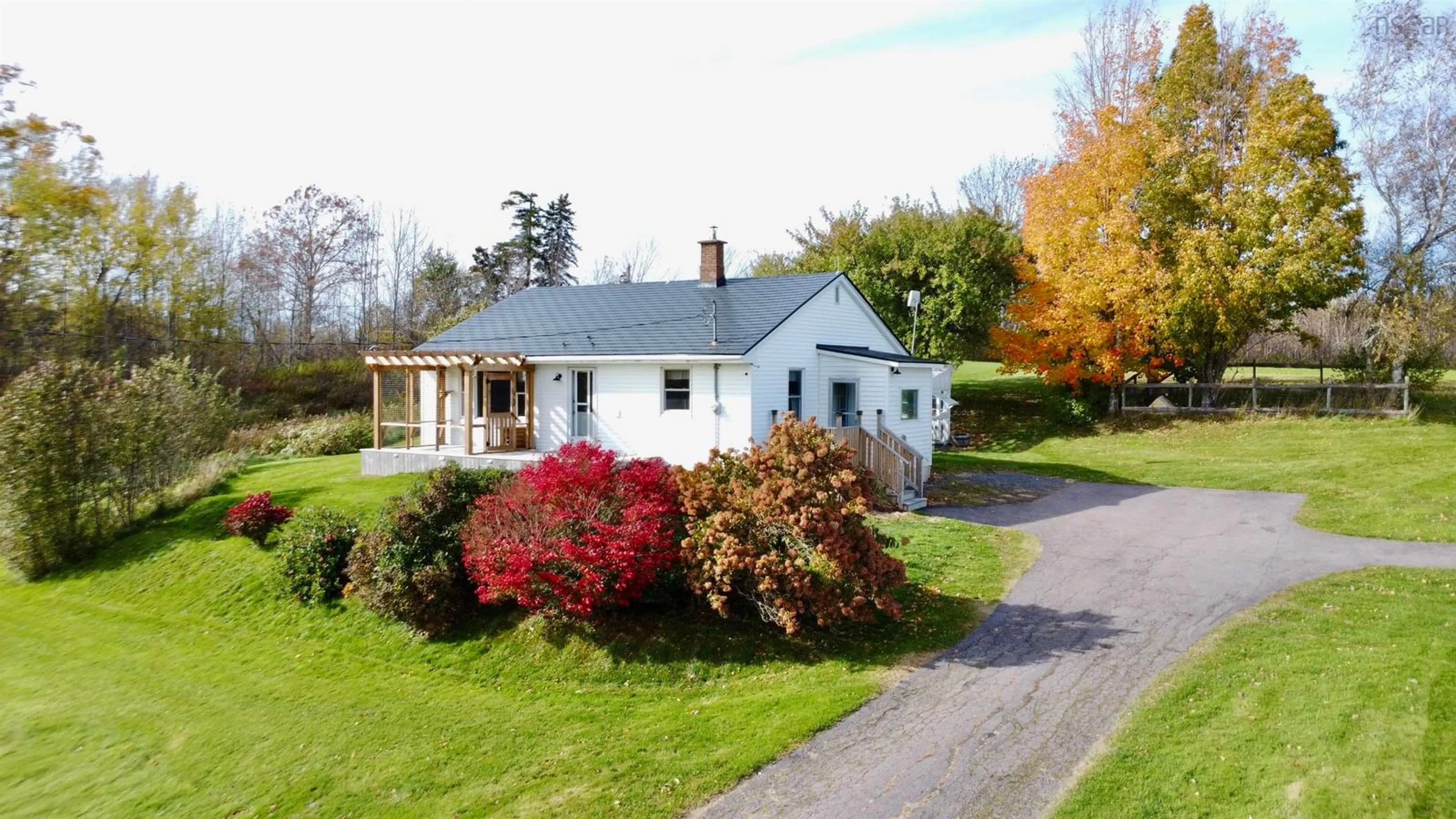 A pic from outside/outdoor area/front of a property/back of a property/a pic from drone, street for Tanner Hill Road #299, Limerock Nova Scotia B0K 1A0