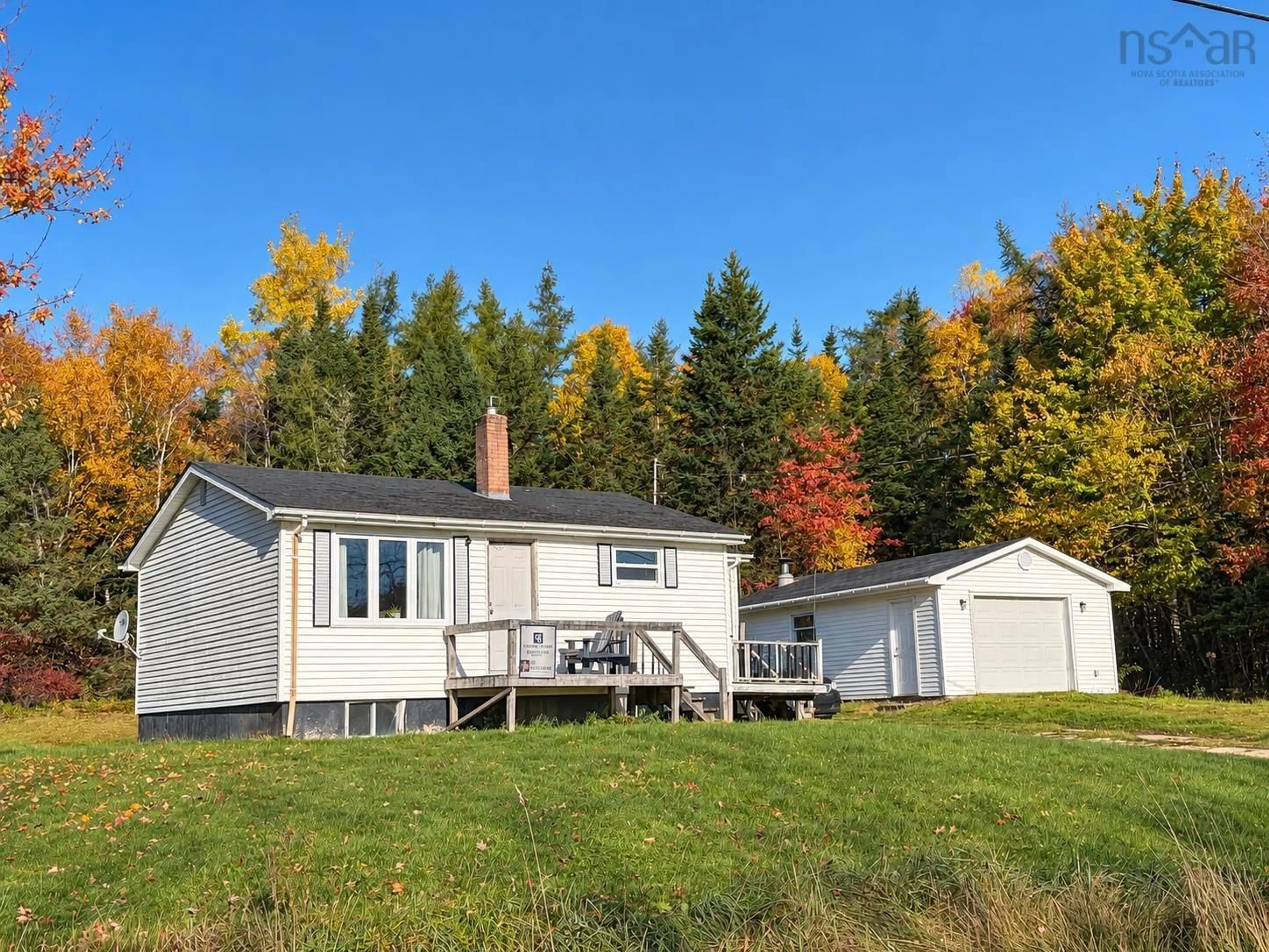 A pic from outside/outdoor area/front of a property/back of a property/a pic from drone, unknown for 519 Cenotaph Rd, West Bay Road Nova Scotia B0E 3L0