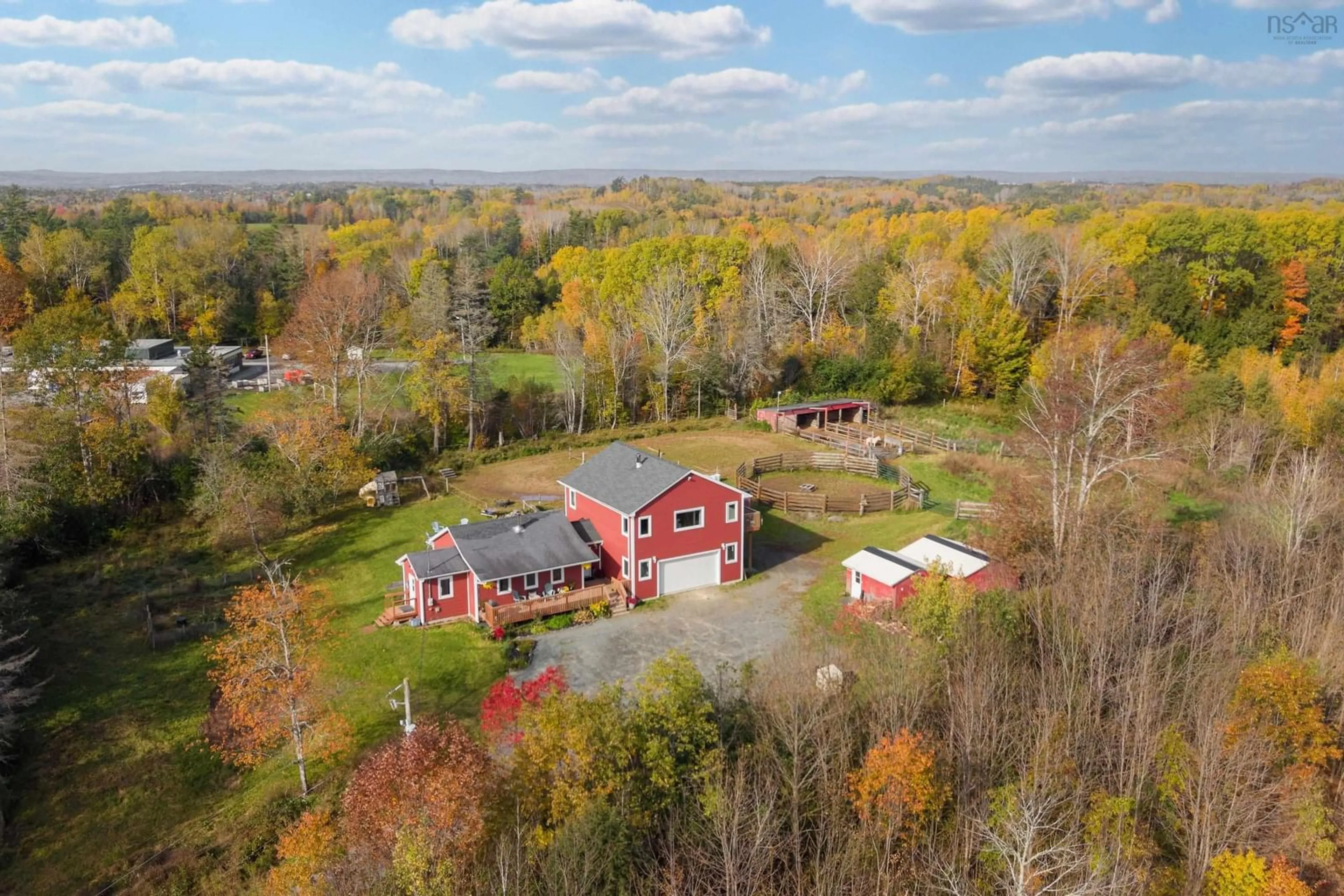 A pic from outside/outdoor area/front of a property/back of a property/a pic from drone, unknown for 35 Old Halifax Rd, Newport Station Nova Scotia B0N 2T0