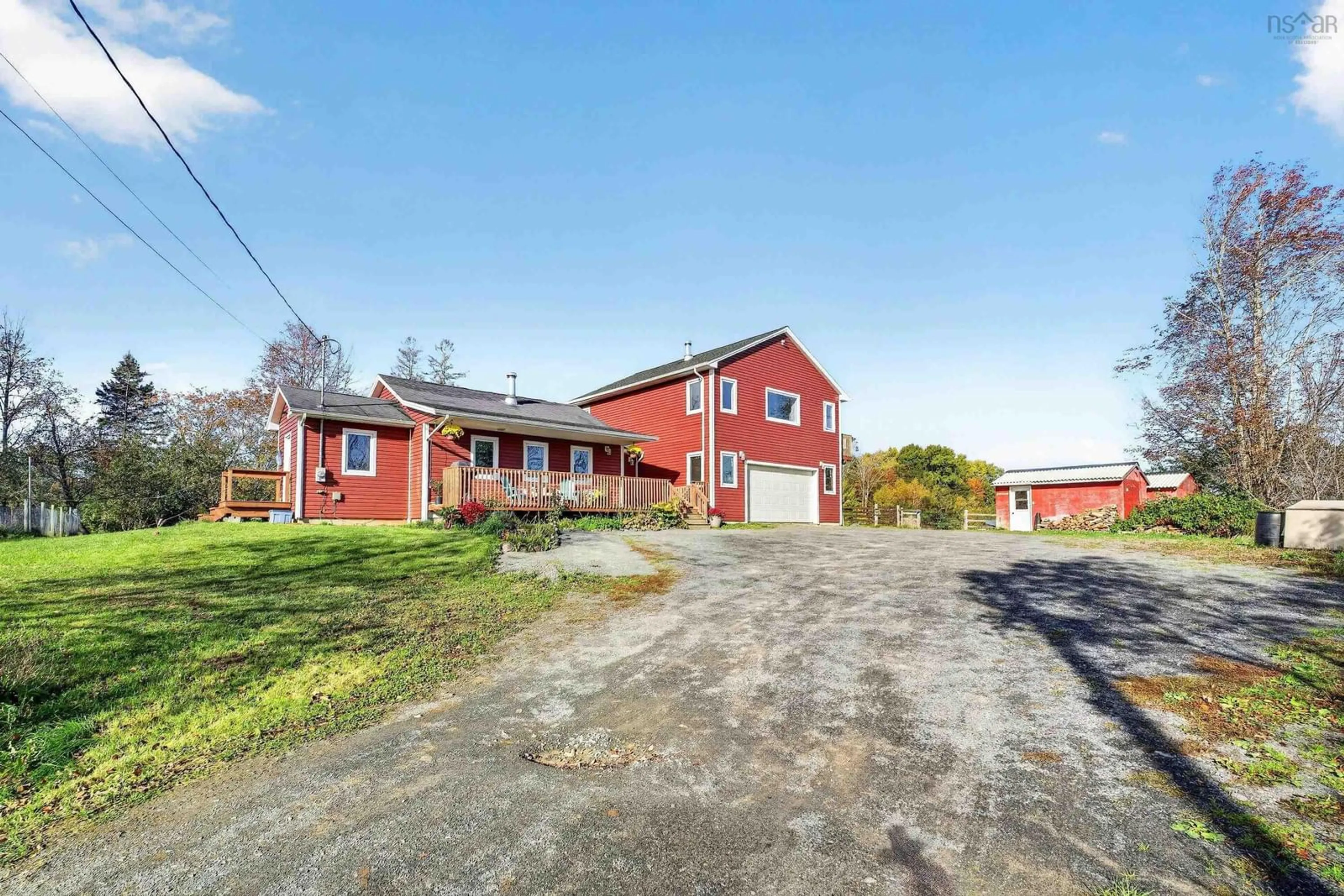 A pic from outside/outdoor area/front of a property/back of a property/a pic from drone, street for 35 Old Halifax Rd, Newport Station Nova Scotia B0N 2T0