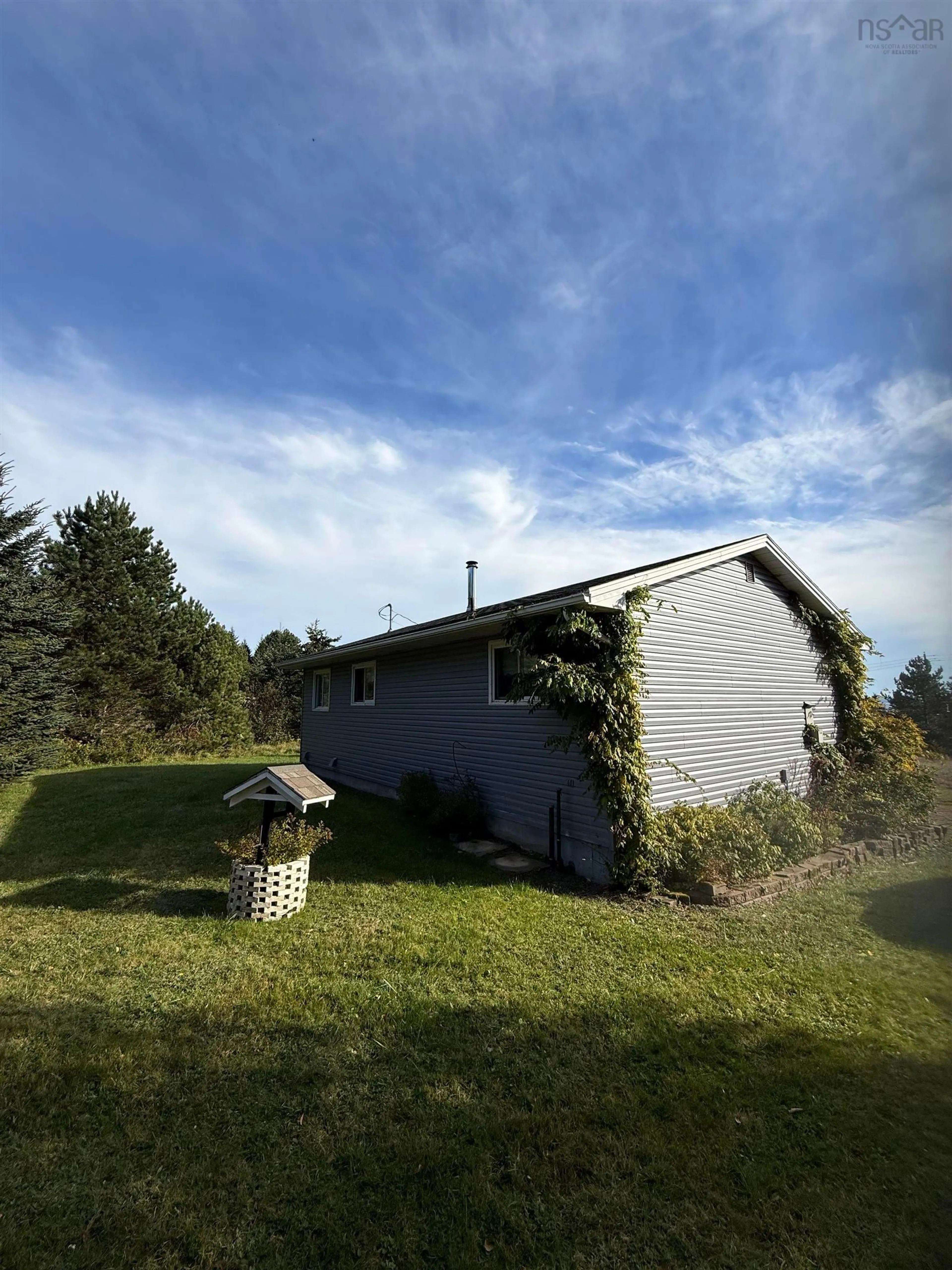 A pic from outside/outdoor area/front of a property/back of a property/a pic from drone, unknown for 8013 Highway 209, Wards Brook Nova Scotia B0M 1S0