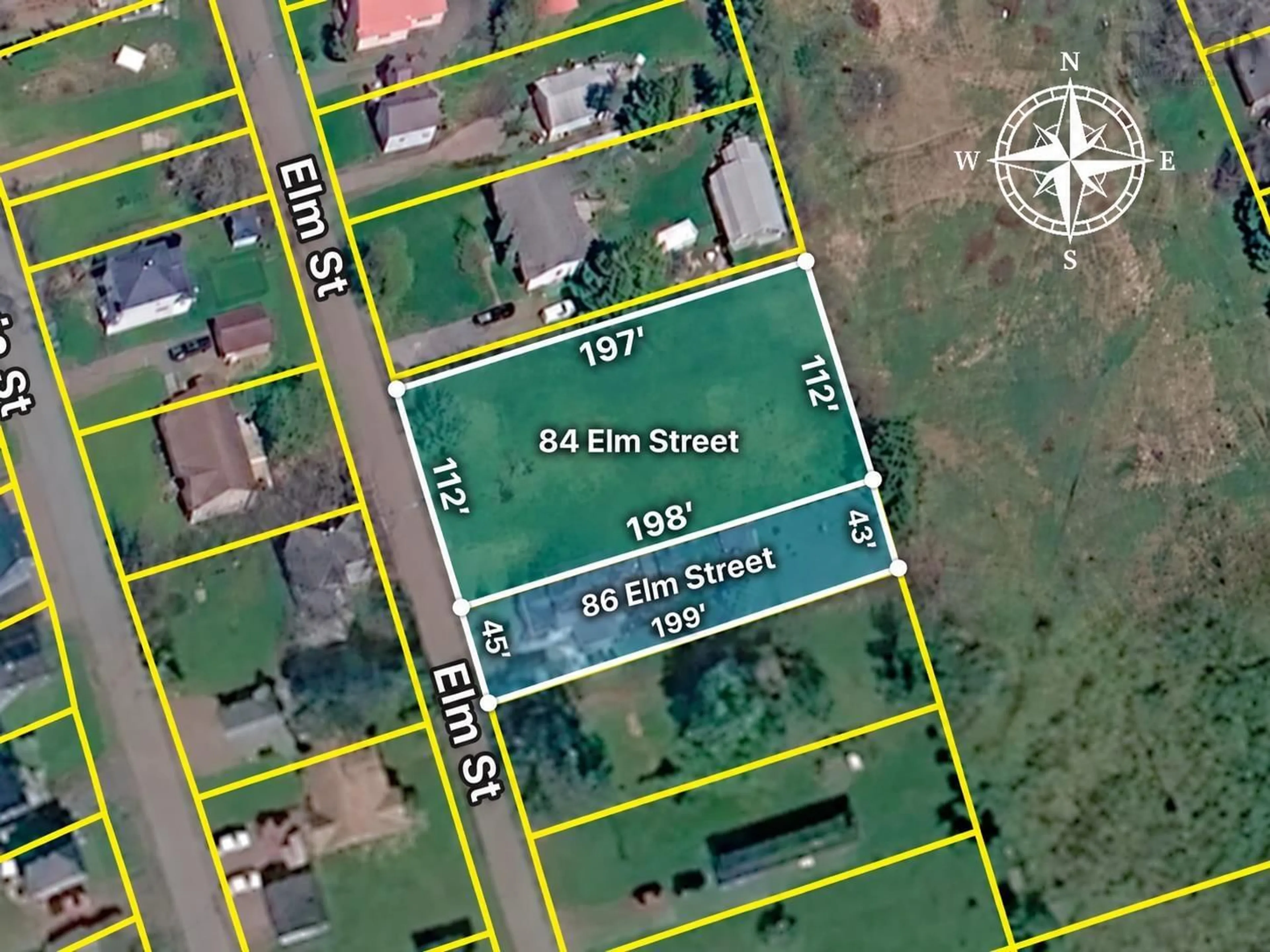 A pic from outside/outdoor area/front of a property/back of a property/a pic from drone, street for 84/86 Elm St, Springhill Nova Scotia B0M 1X0