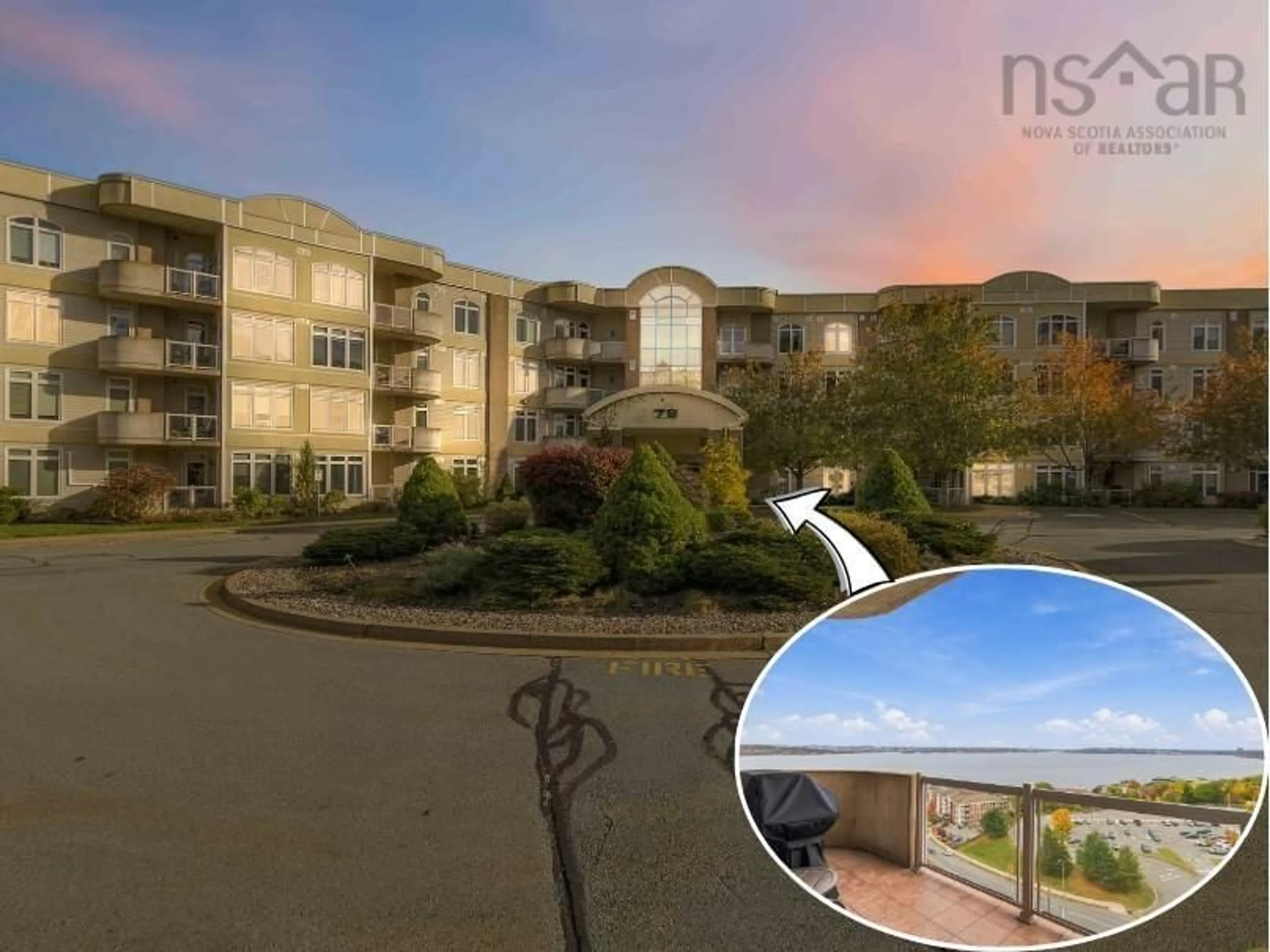 A pic from outside/outdoor area/front of a property/back of a property/a pic from drone, unknown for 79 Bedros Lane #Unit 410, Halifax Nova Scotia B3M 4X5