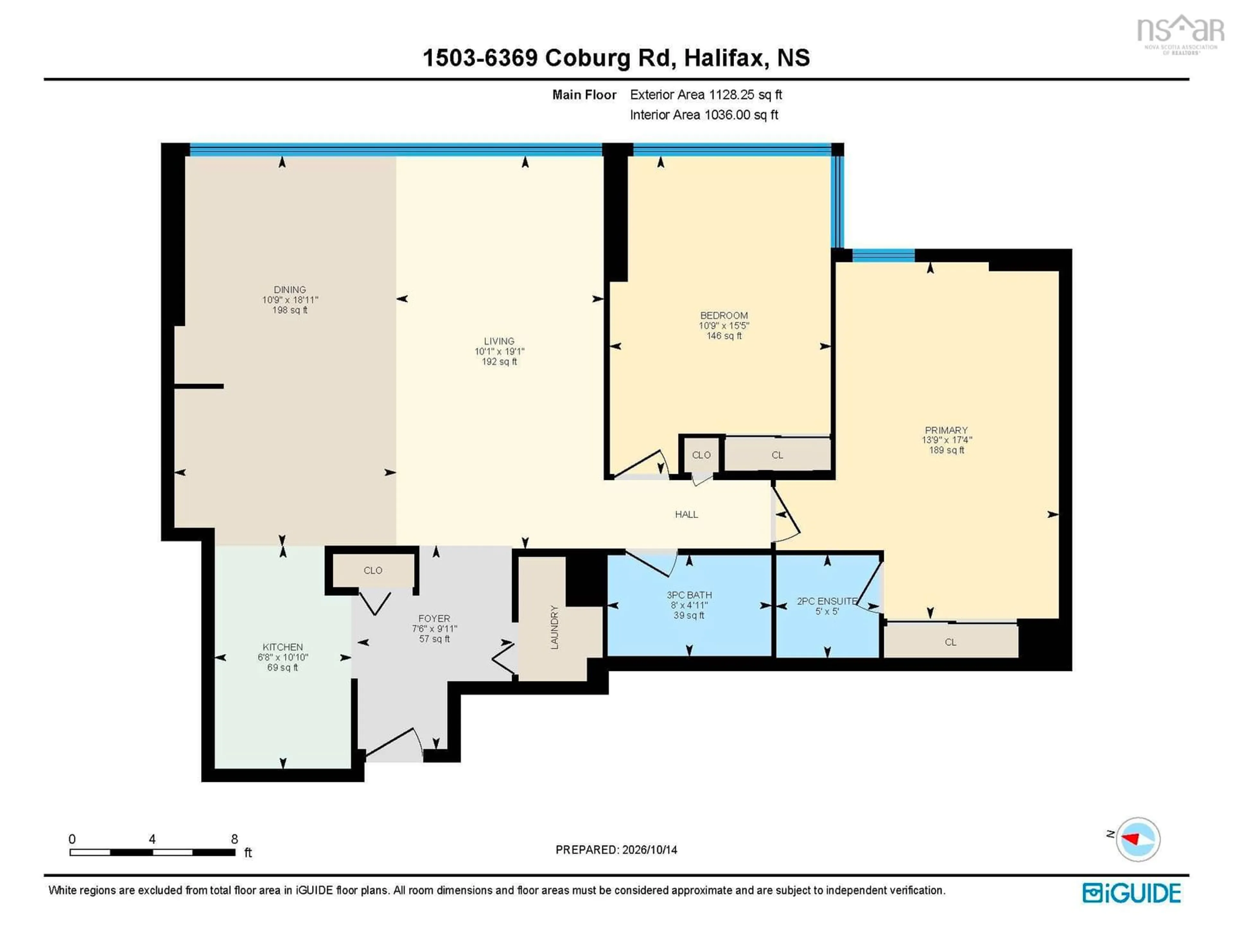 Floor plan for 6369 Coburg Rd #1503, Halifax Nova Scotia B3H 4J7