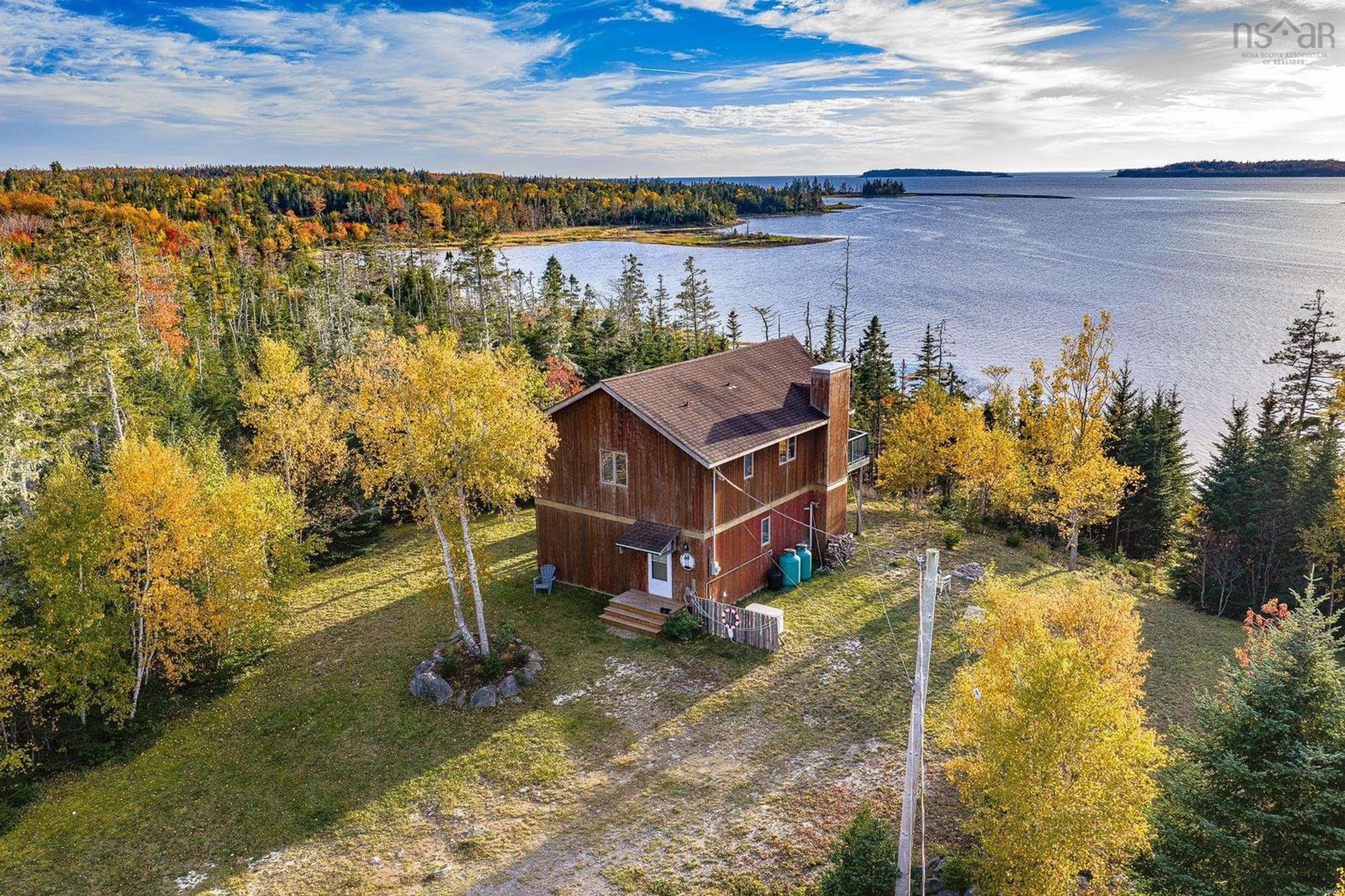 A pic from outside/outdoor area/front of a property/back of a property/a pic from drone, water/lake/river/ocean view for 1089 East Green Harbour Rd, East Green Harbour Nova Scotia B0T 1L0