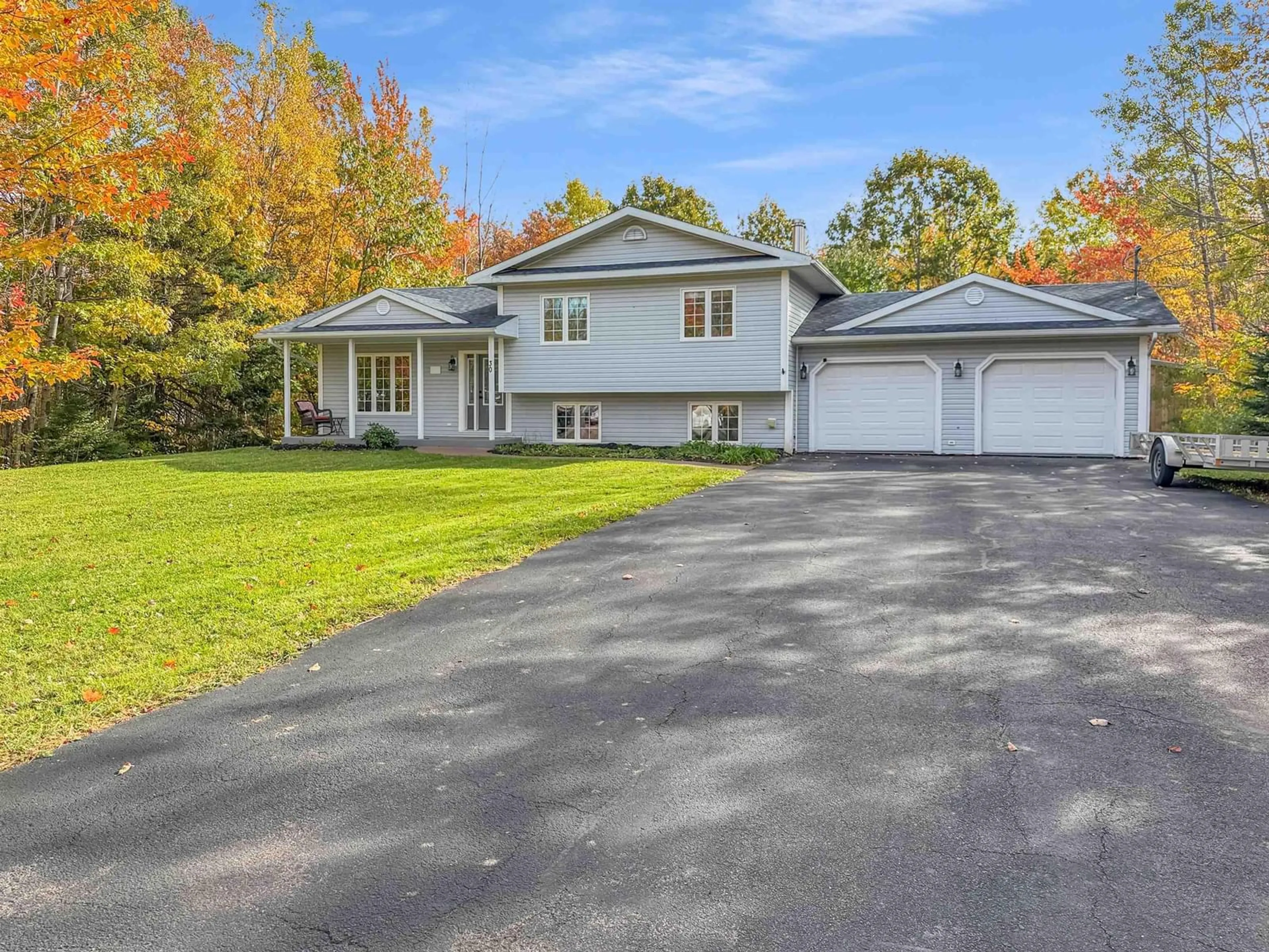 A pic from outside/outdoor area/front of a property/back of a property/a pic from drone, street for 30 Westview Dr, Mount William Nova Scotia B2H 5H6