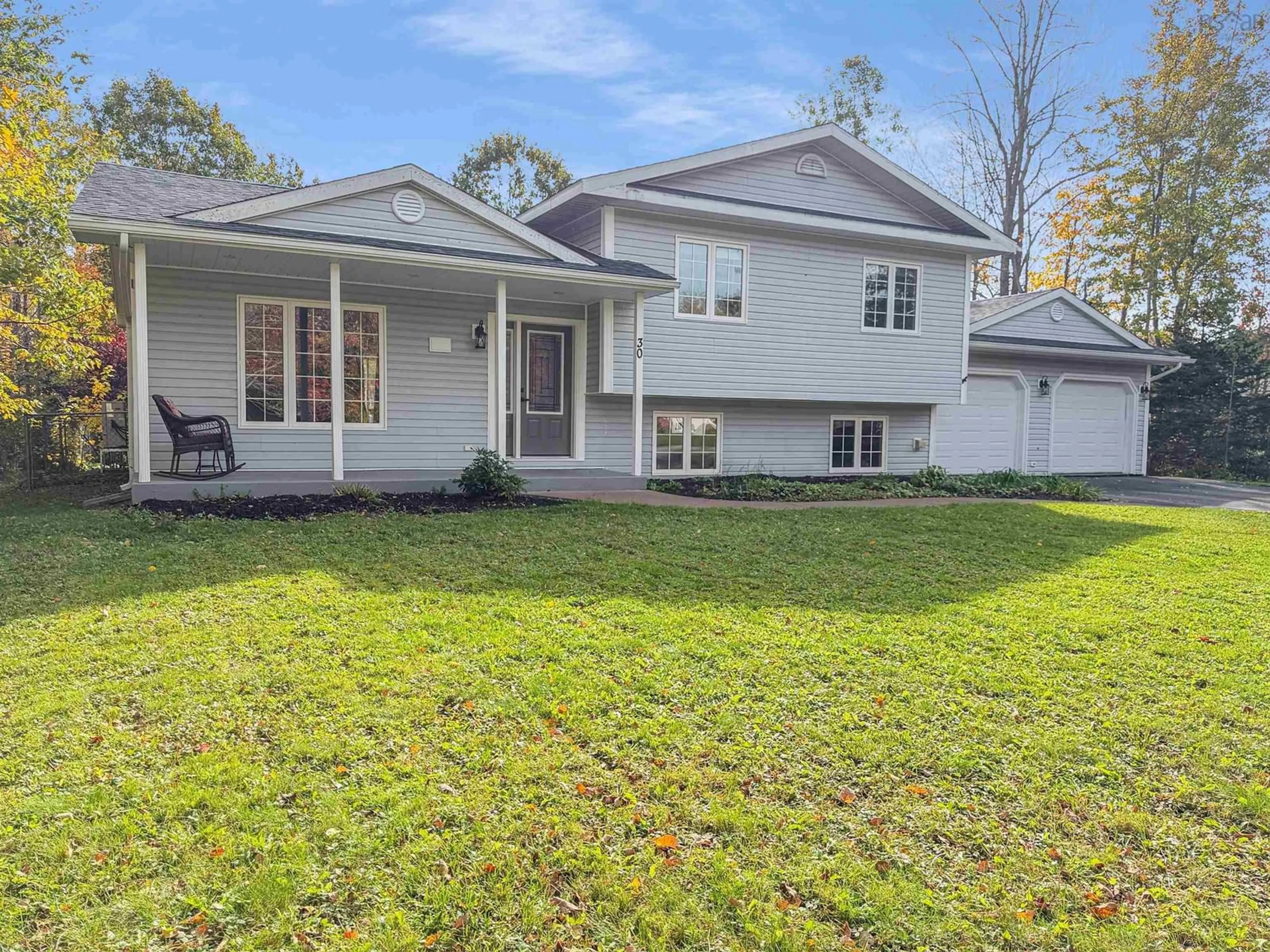 Home with vinyl exterior material, street for 30 Westview Dr, Mount William Nova Scotia B2H 5H6