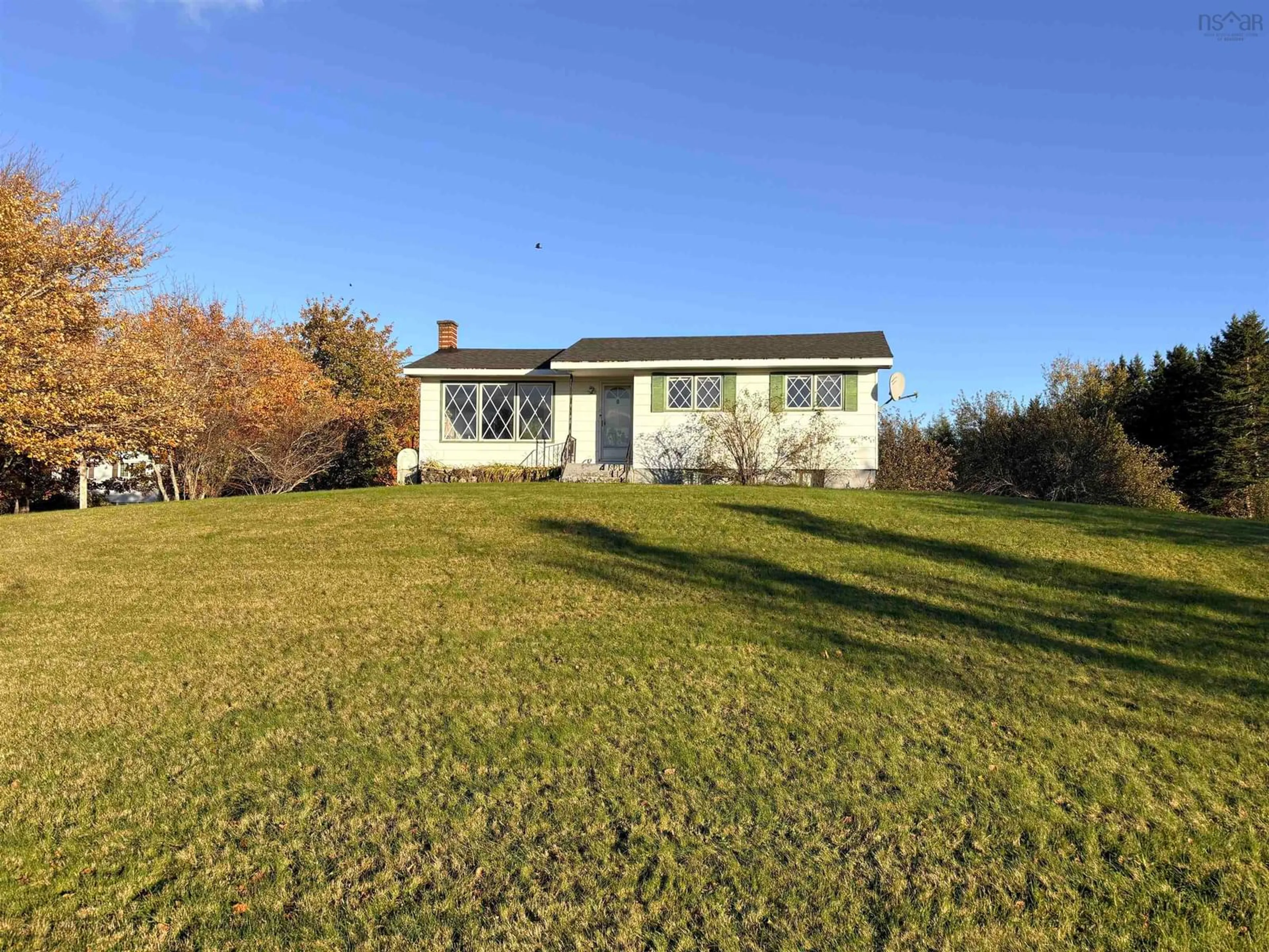 A pic from outside/outdoor area/front of a property/back of a property/a pic from drone, unknown for 2561 Highway 327 Hwy, Caribou Marsh Nova Scotia B1L 1G1