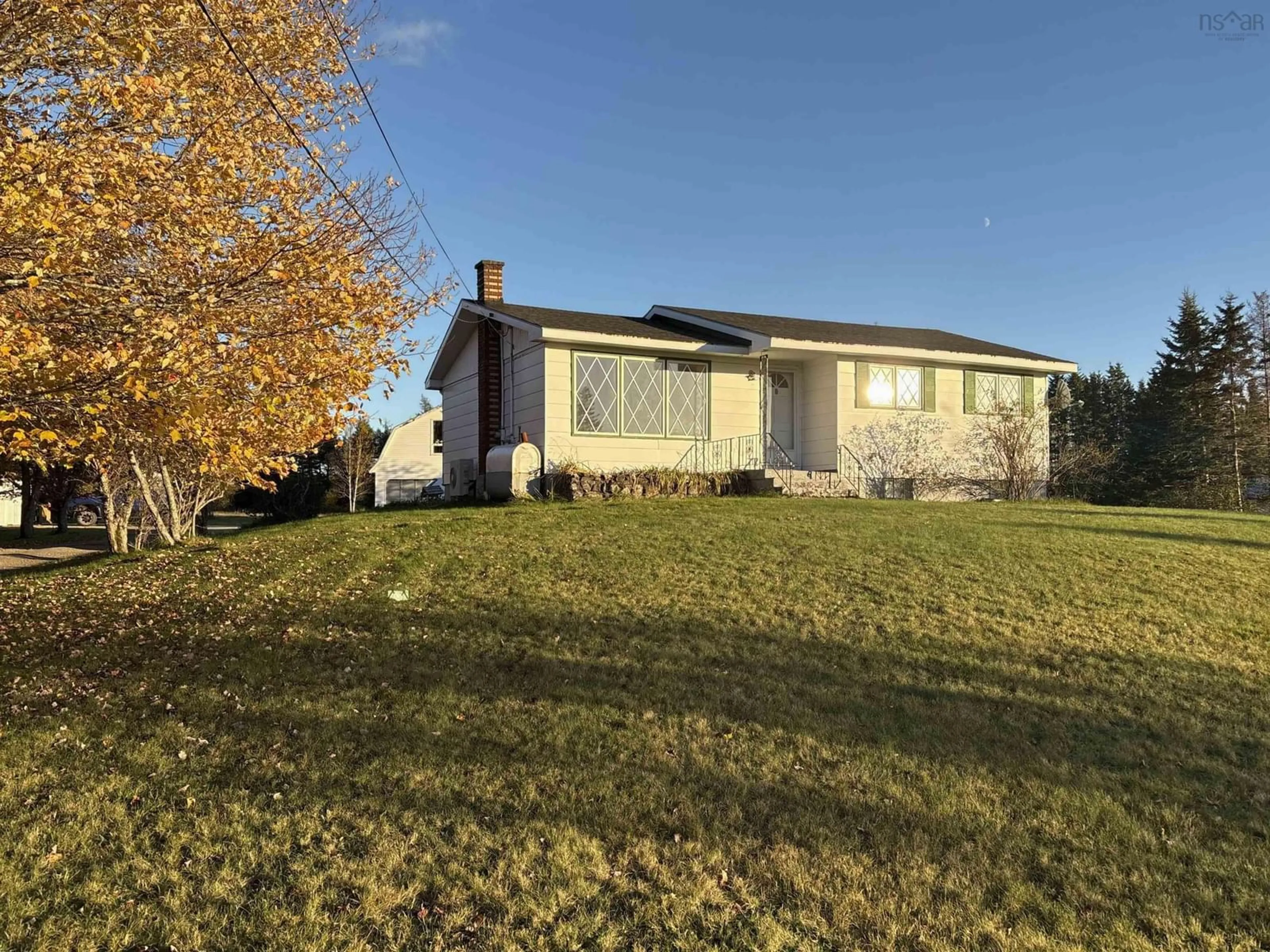 A pic from outside/outdoor area/front of a property/back of a property/a pic from drone, unknown for 2561 Highway 327 Hwy, Caribou Marsh Nova Scotia B1L 1G1