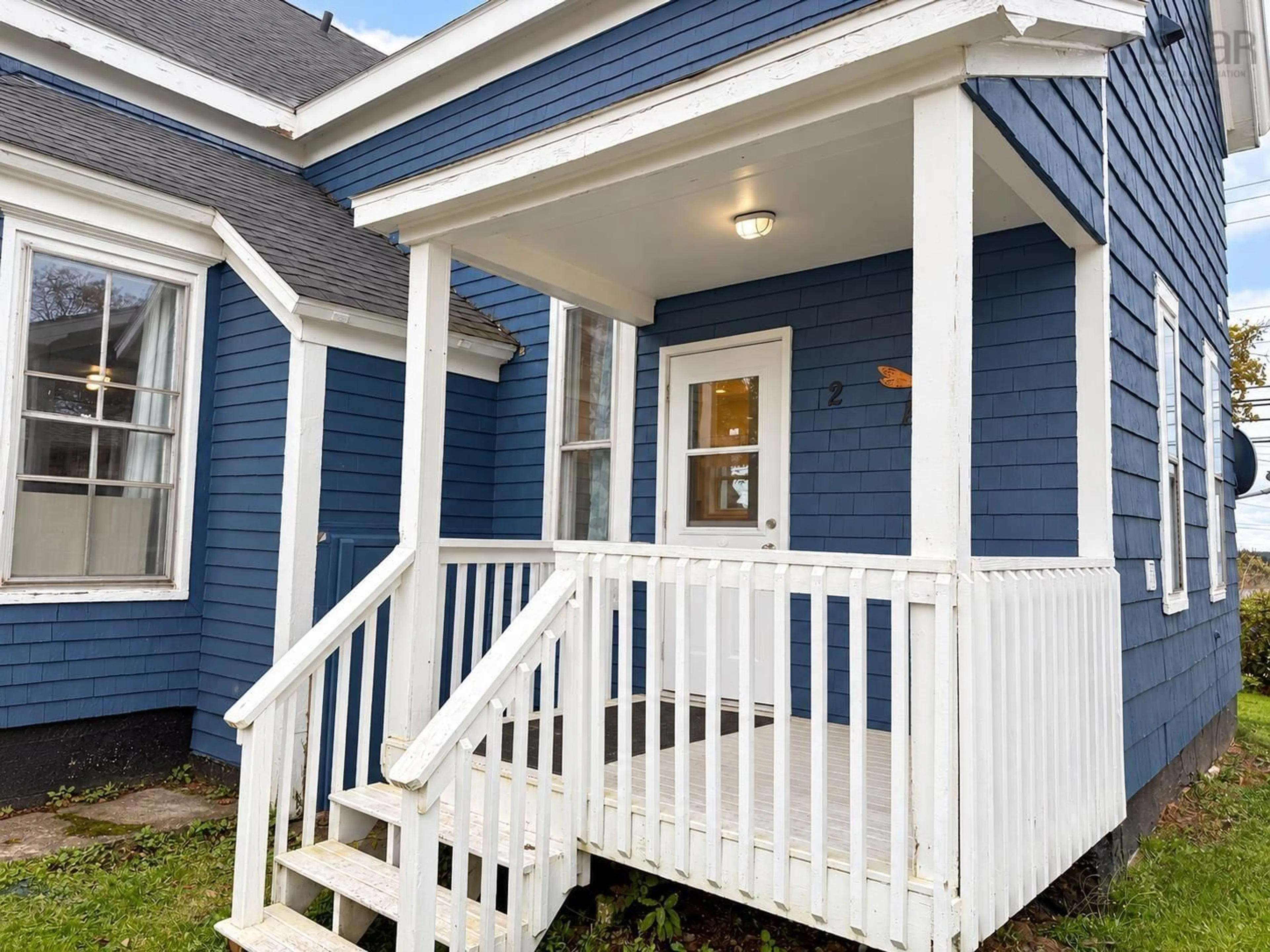 Home with vinyl exterior material, street for 9959 Grenville St, St. Peter's Nova Scotia B0E 3B0