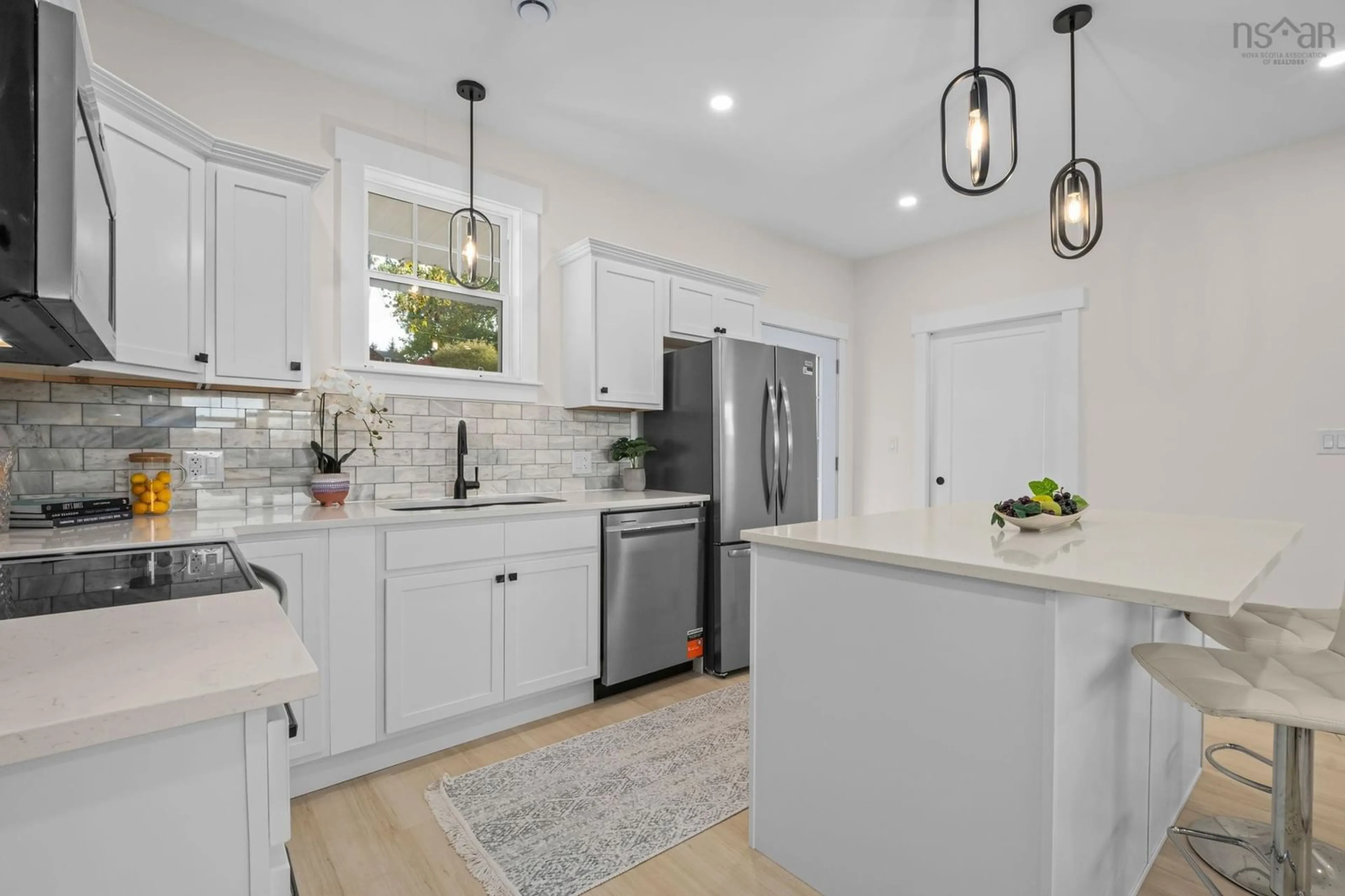 Open concept kitchen, ceramic/tile floor for 28 Davis Rd, St. Croix Nova Scotia B0N 2T0