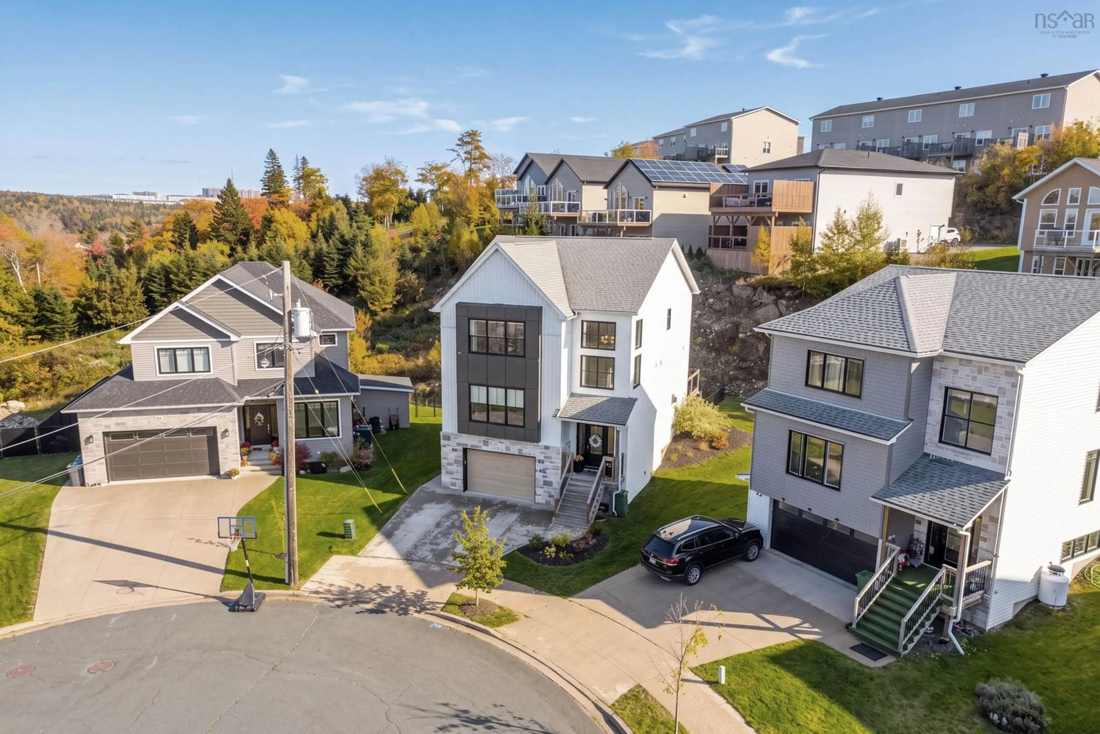 A pic from outside/outdoor area/front of a property/back of a property/a pic from drone, street for 43 Avignon Lane, Timberlea Nova Scotia B3T 0C5