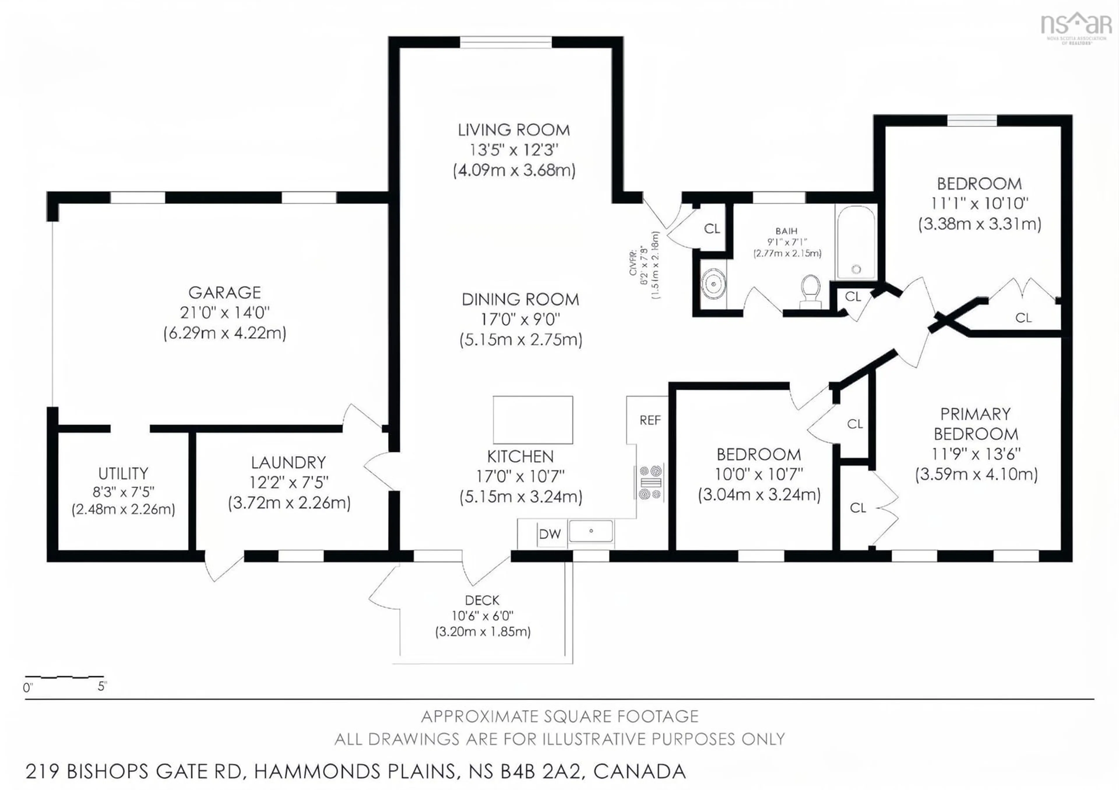 Floor plan for 219 Bishops Gate Rd, Hammonds Plains Nova Scotia B4B 2A2