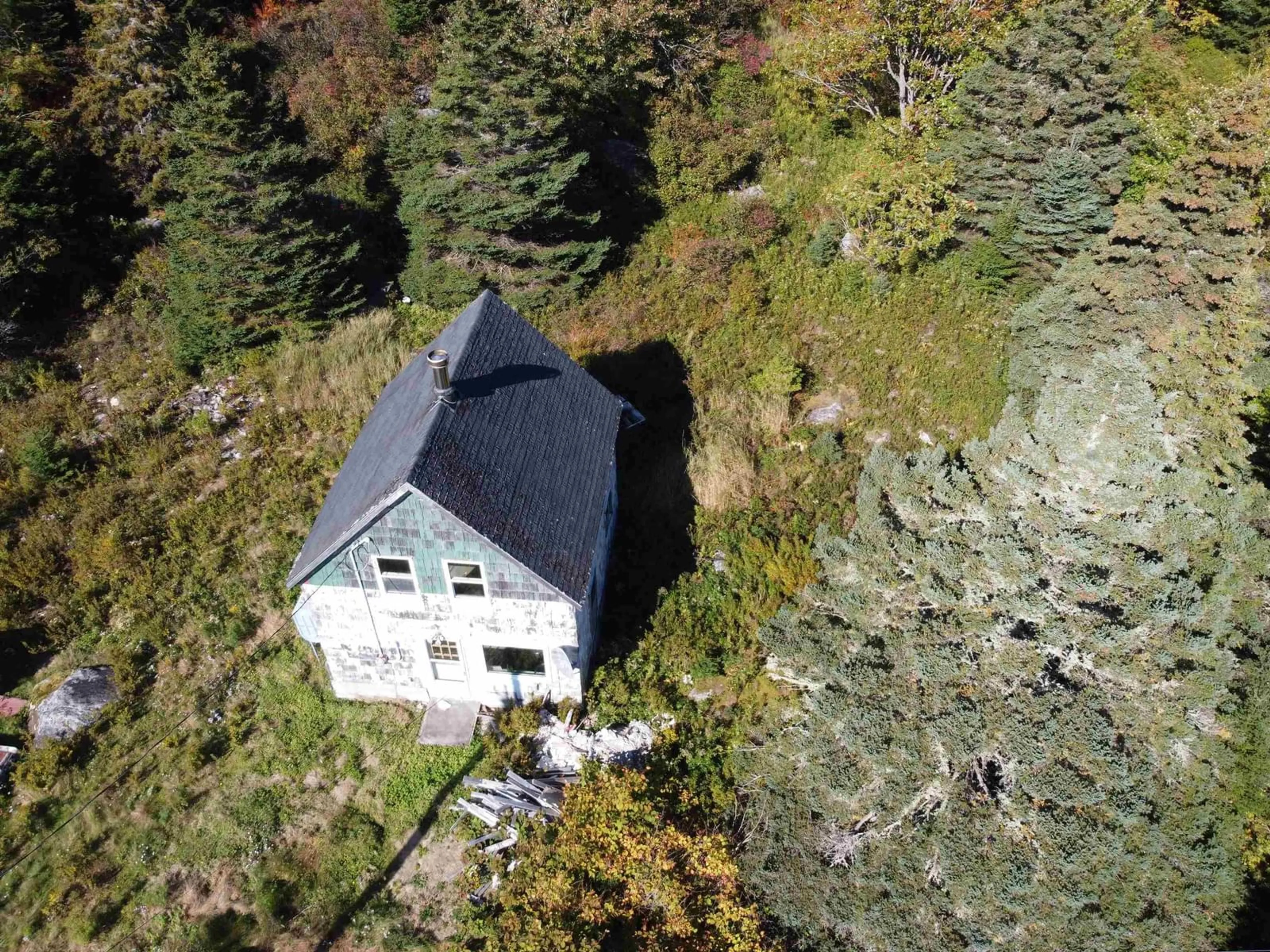 A pic from outside/outdoor area/front of a property/back of a property/a pic from drone, building for 171 Macdonald Cove Rd, Harrigan Cove Nova Scotia B0J 2R0
