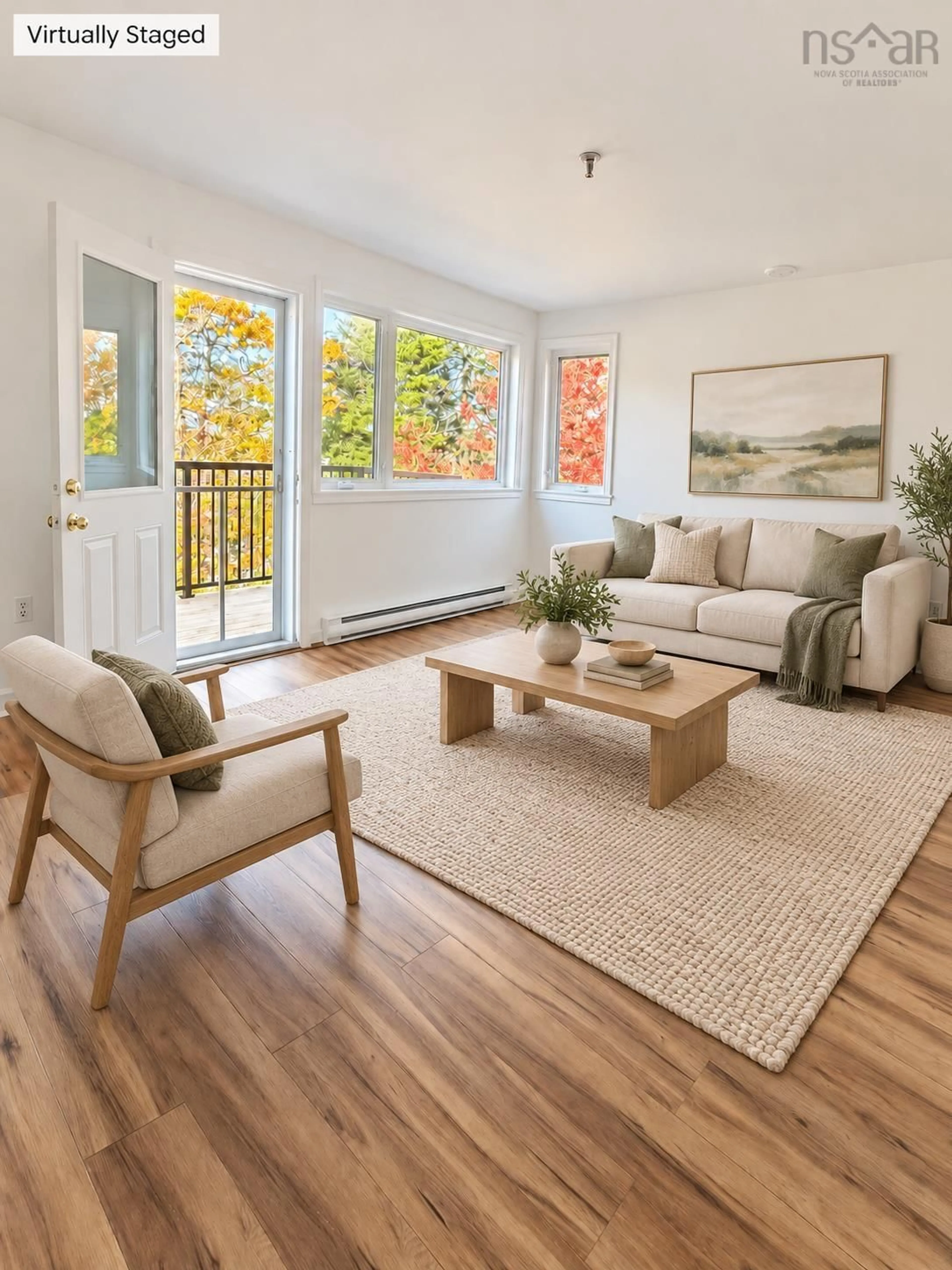 Living room with furniture, wood/laminate floor for 131 Farnham Gate Rd #303, Halifax Nova Scotia B3M 4A4