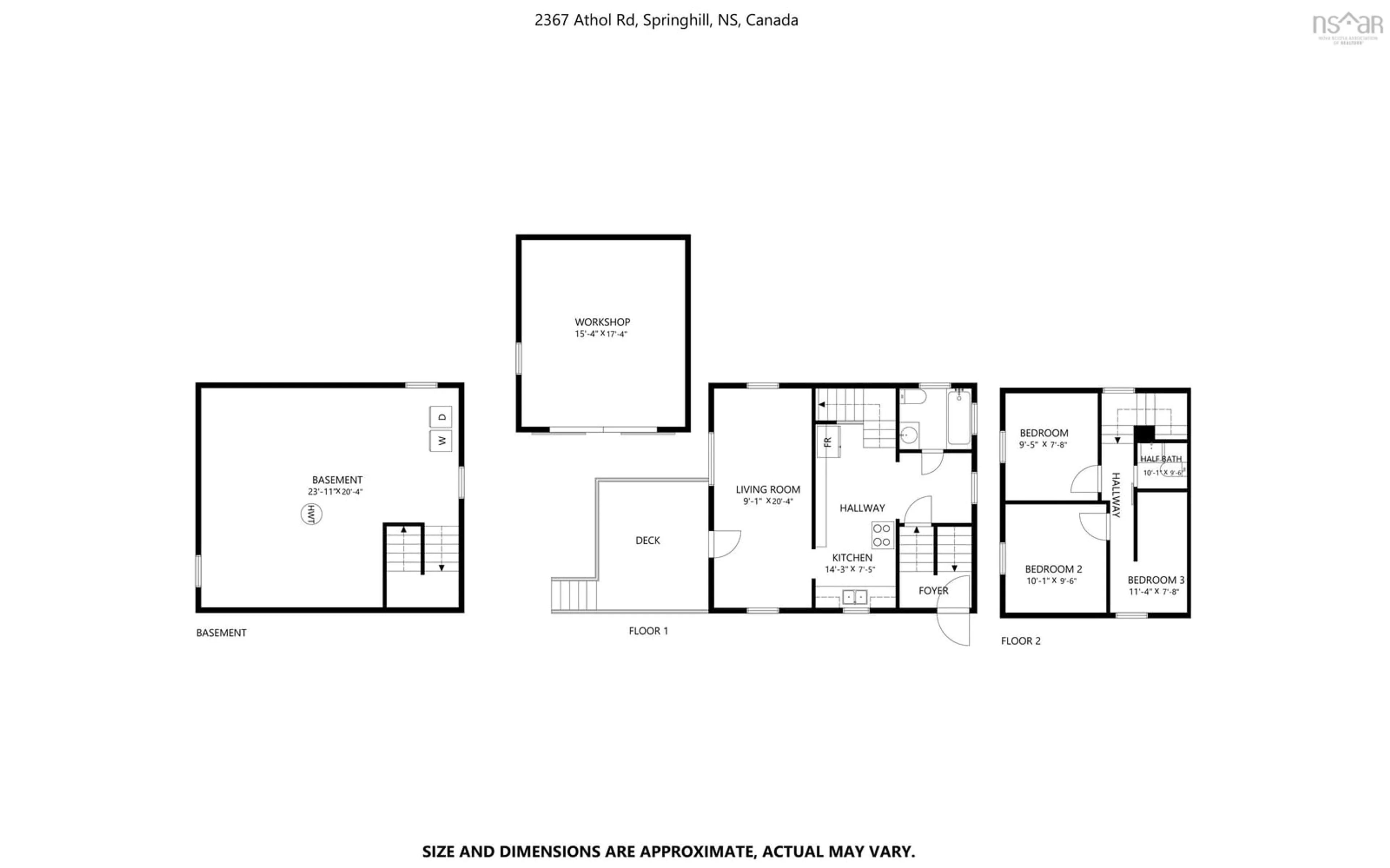 Floor plan for 2367 Athol Rd, Athol Road Nova Scotia B0M 1X0