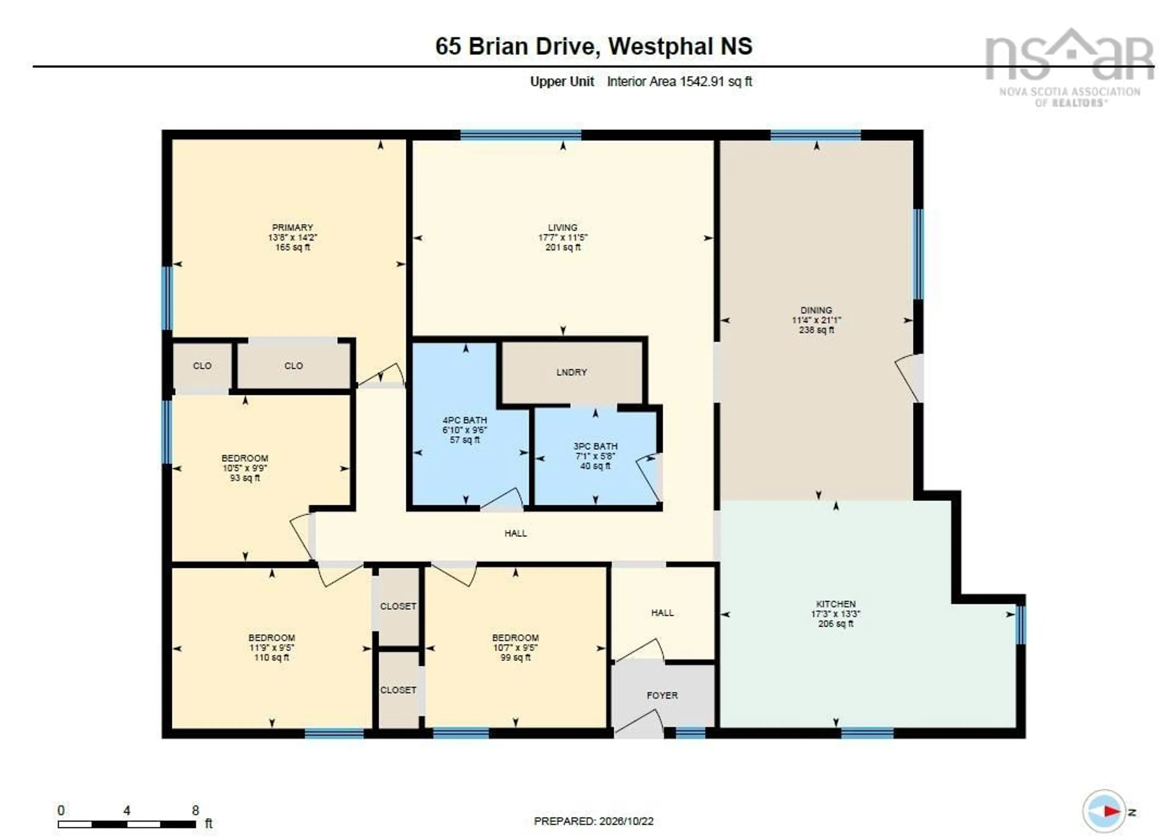 Floor plan for 65/67 Brian Dr, Dartmouth Nova Scotia B2W 3N2