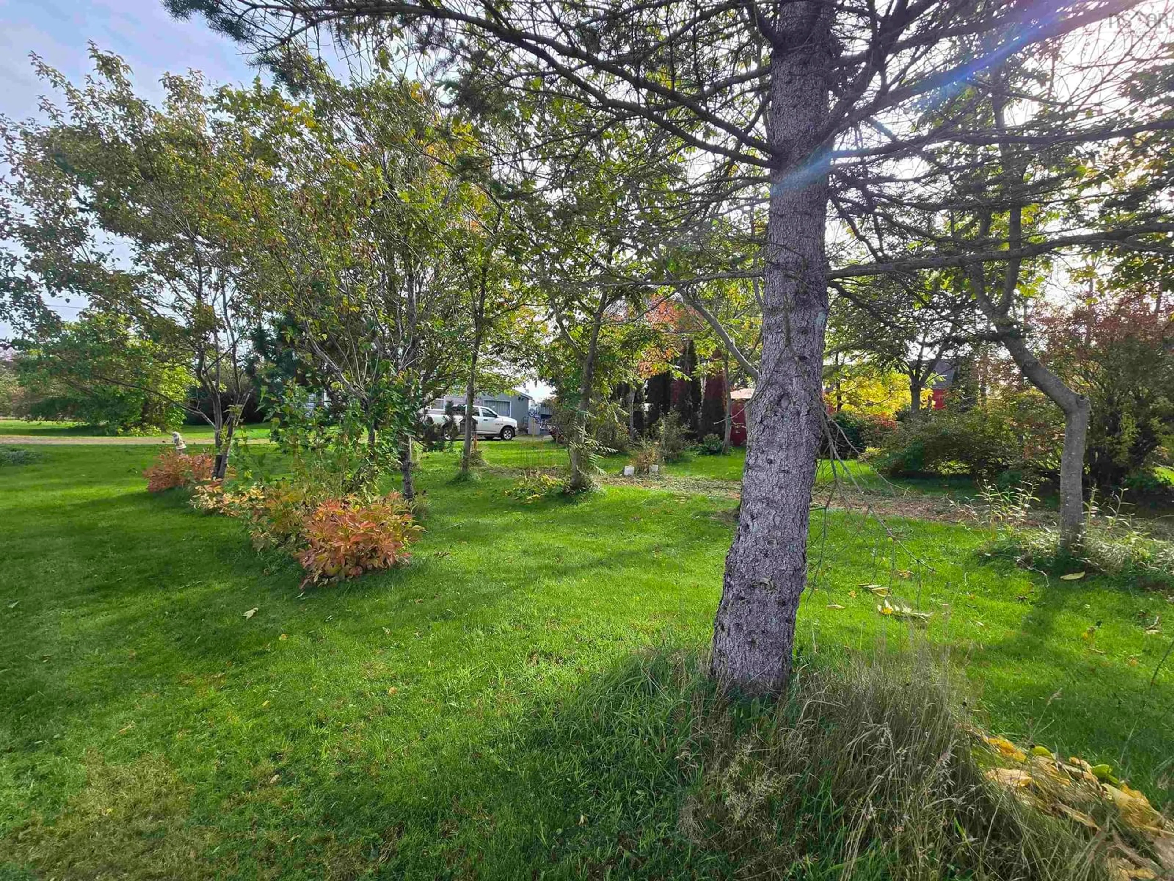 A pic from outside/outdoor area/front of a property/back of a property/a pic from drone, forest/trees view for 5992 1 Hwy, Granville Centre Nova Scotia B0S 1A0