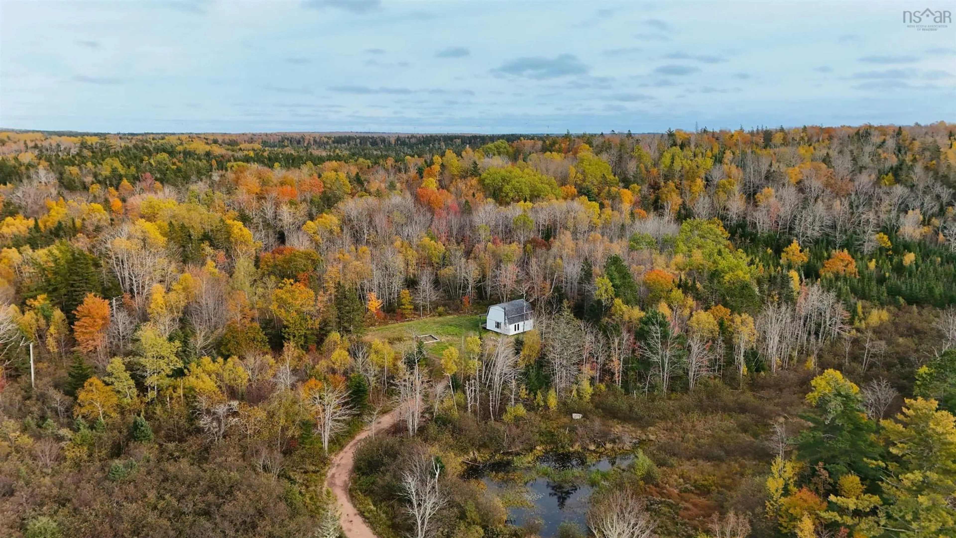 A pic from outside/outdoor area/front of a property/back of a property/a pic from drone, forest/trees view for Mill Rd, Mill Road Nova Scotia B0J 2M0