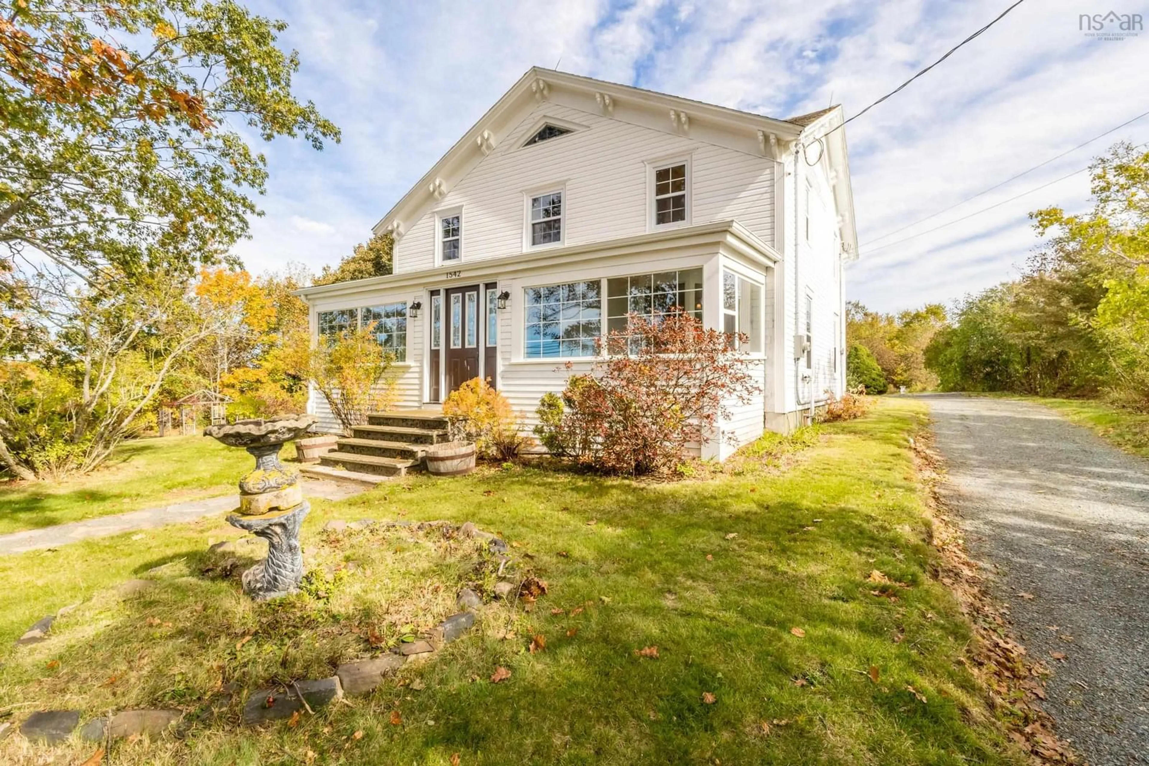 A pic from outside/outdoor area/front of a property/back of a property/a pic from drone, unknown for 1542 Highway 358, Port Williams Nova Scotia B0P 1T0