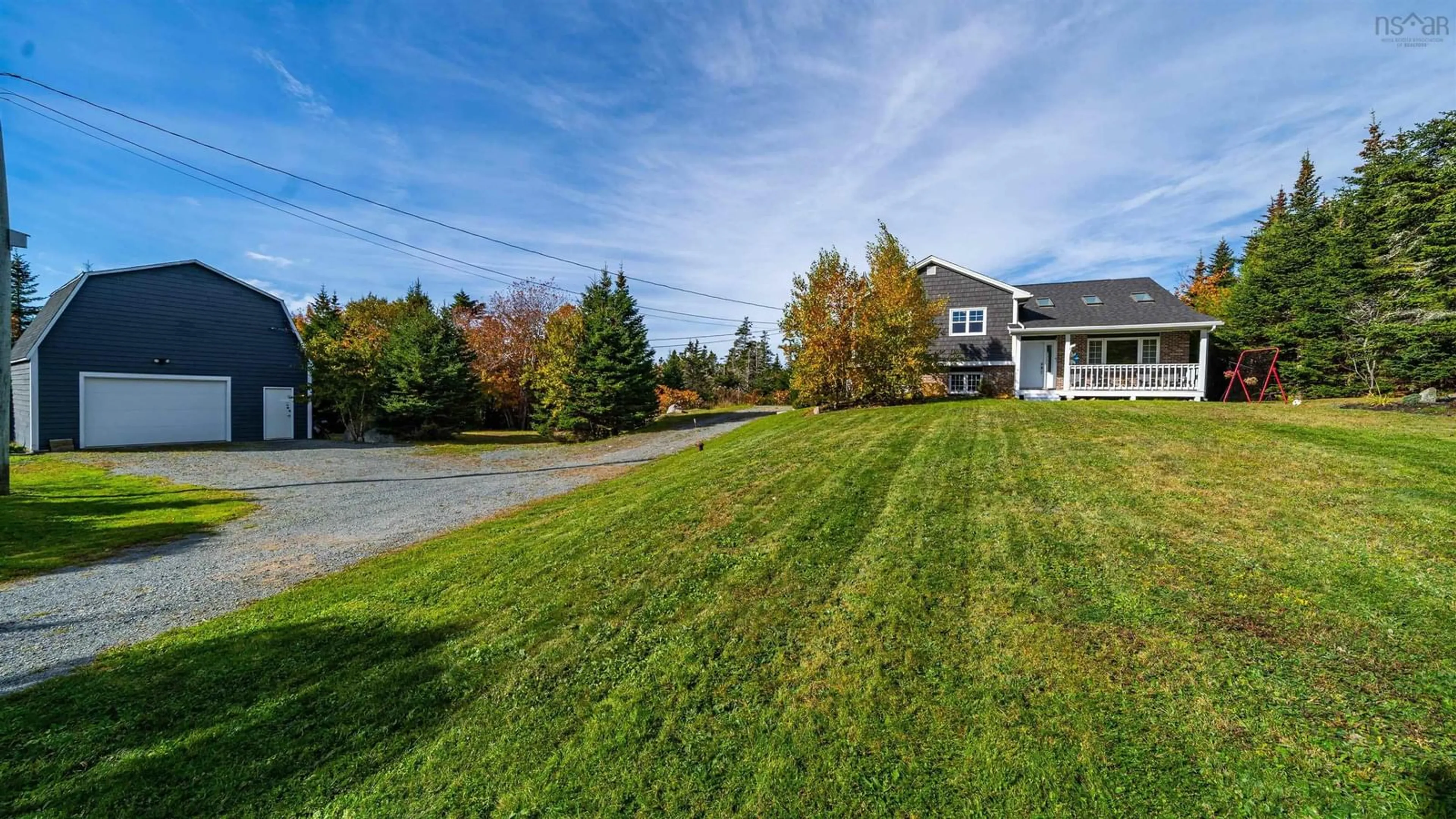 A pic from outside/outdoor area/front of a property/back of a property/a pic from drone, water/lake/river/ocean view for 1227 Ketch Harbour Rd, Ketch Harbour Nova Scotia B3V 1K8