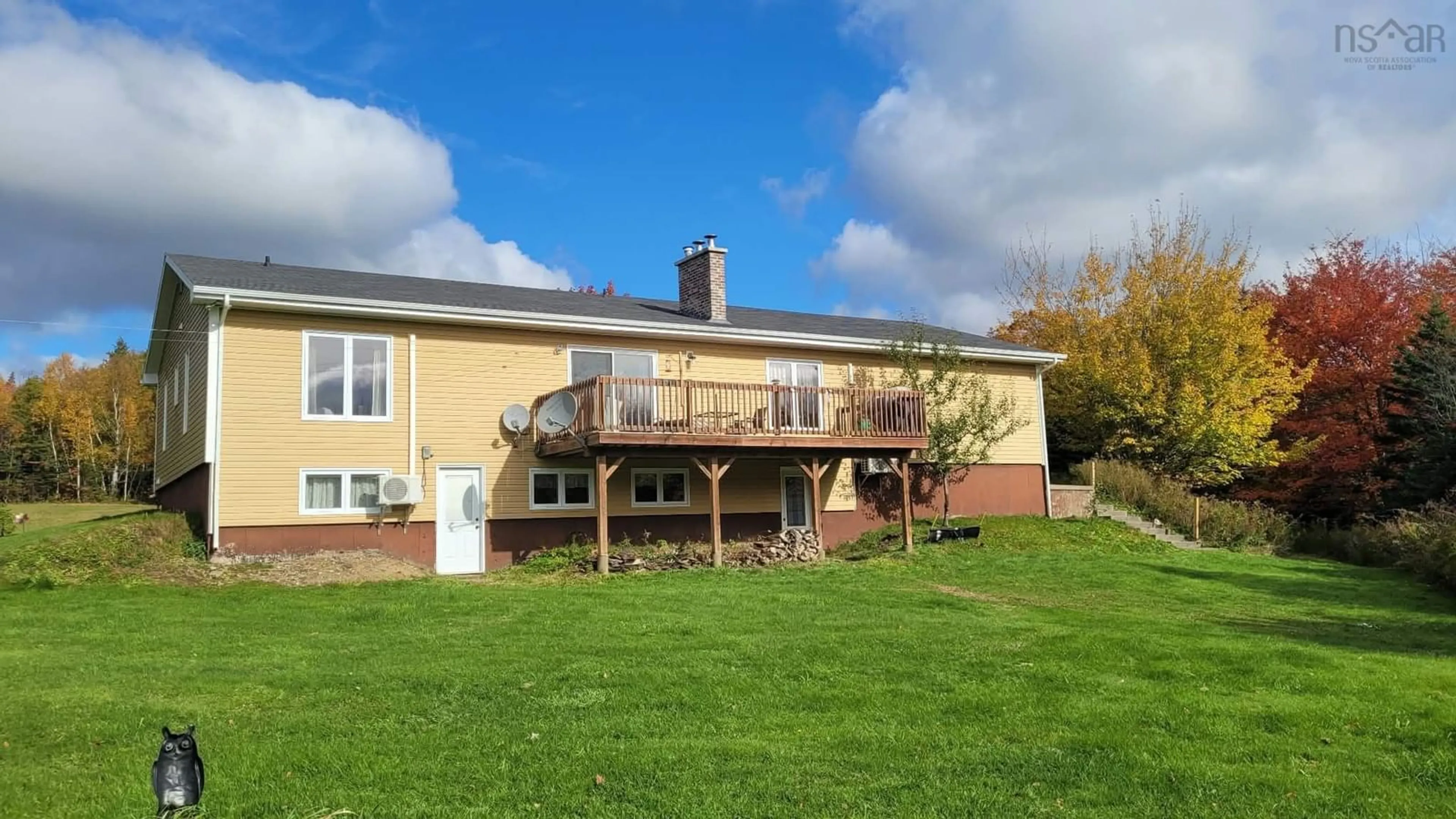 A pic from outside/outdoor area/front of a property/back of a property/a pic from drone, unknown for 1005 Eskasoni Road Rd, Northside East Bay Nova Scotia B1J 1E2