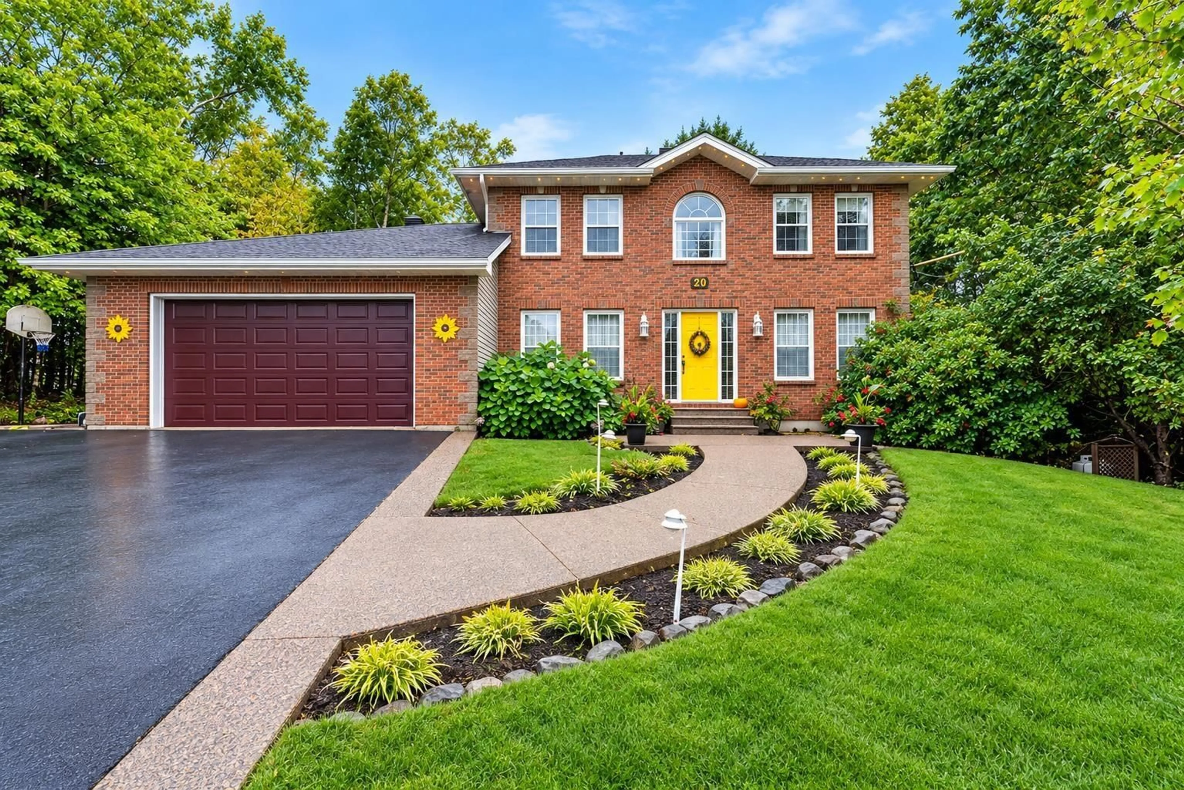 Home with brick exterior material, street for 20 Perry Court, Fall River Nova Scotia B2T 1A4
