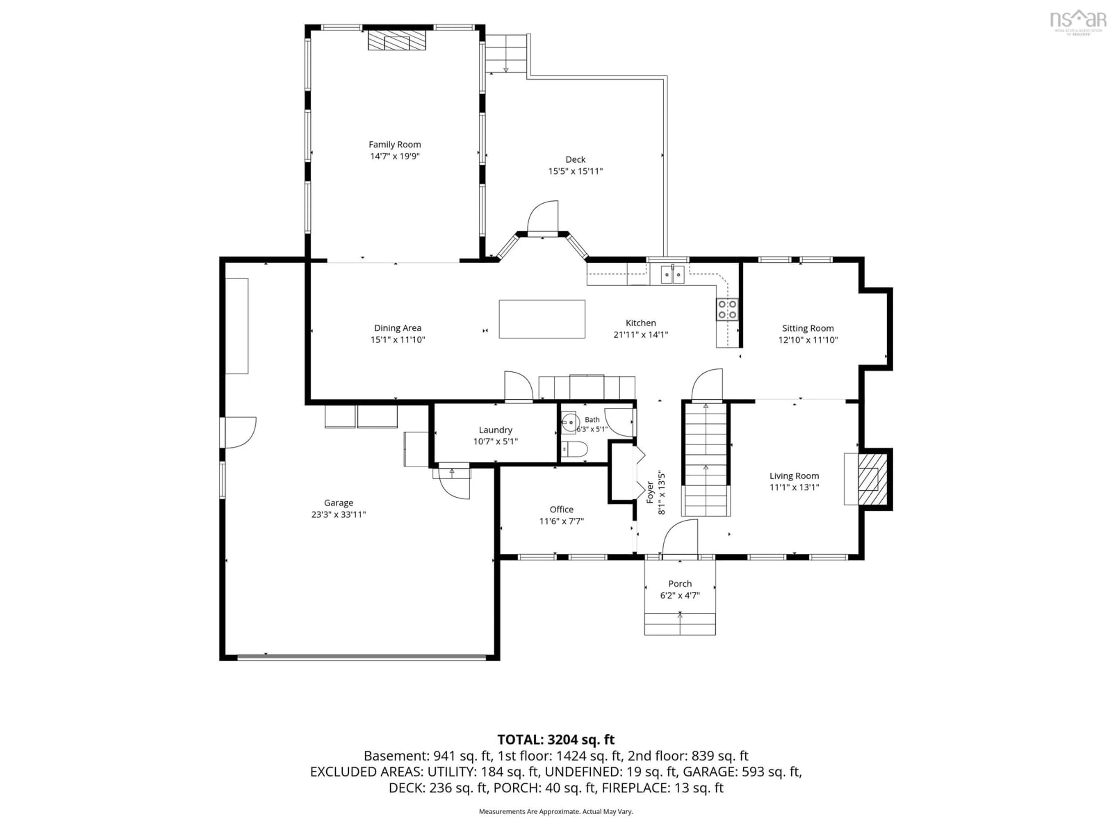 Floor plan for 20 Perry Court, Fall River Nova Scotia B2T 1A4