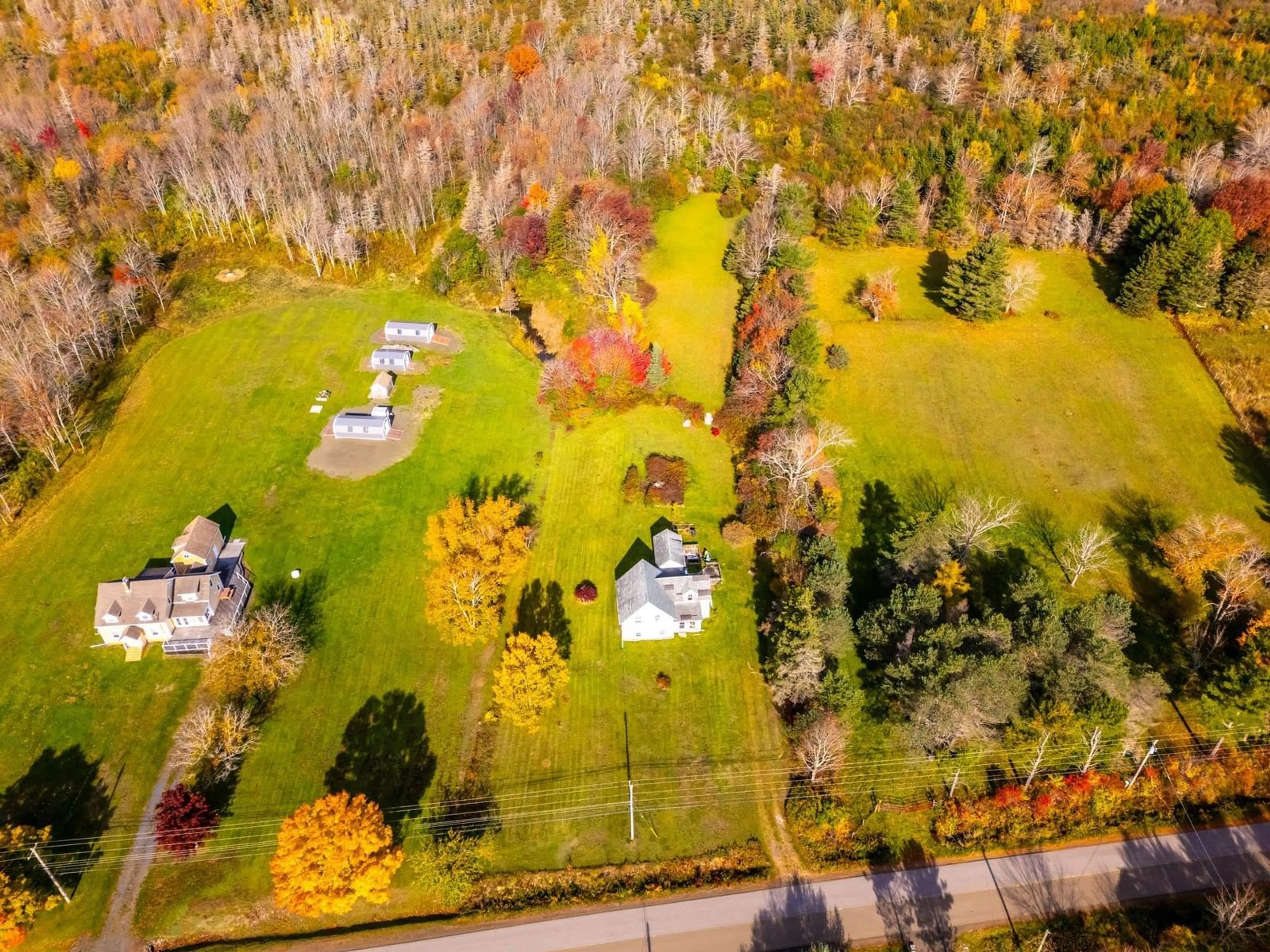 A pic from outside/outdoor area/front of a property/back of a property/a pic from drone, forest/trees view for 1481 Granville Rd, Port Wade Nova Scotia B0S 1A0
