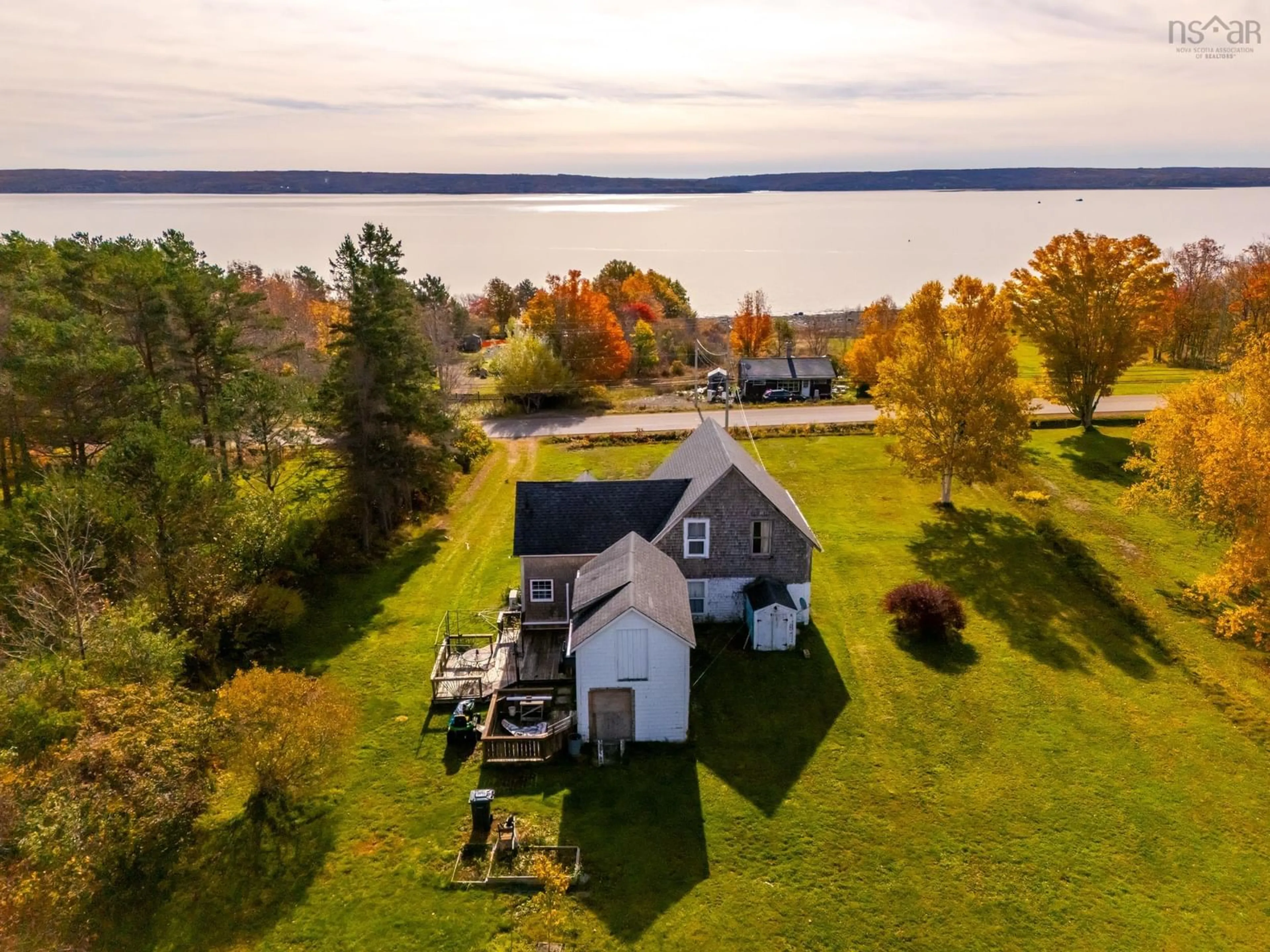A pic from outside/outdoor area/front of a property/back of a property/a pic from drone, water/lake/river/ocean view for 1481 Granville Rd, Port Wade Nova Scotia B0S 1A0