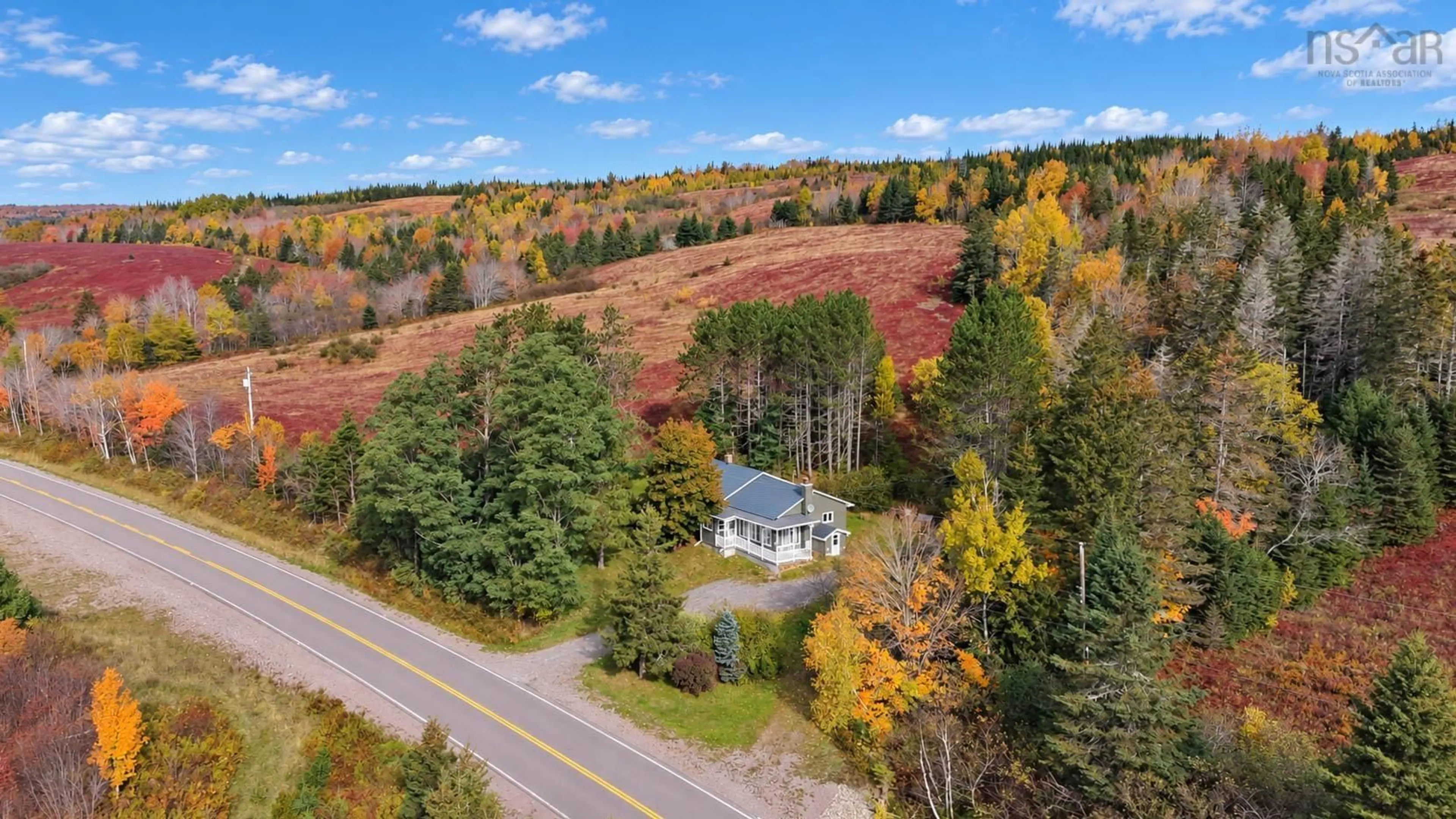 A pic from outside/outdoor area/front of a property/back of a property/a pic from drone, unknown for 148 Sherbrooke Rd, East River St. Marys Nova Scotia B2H 5C8