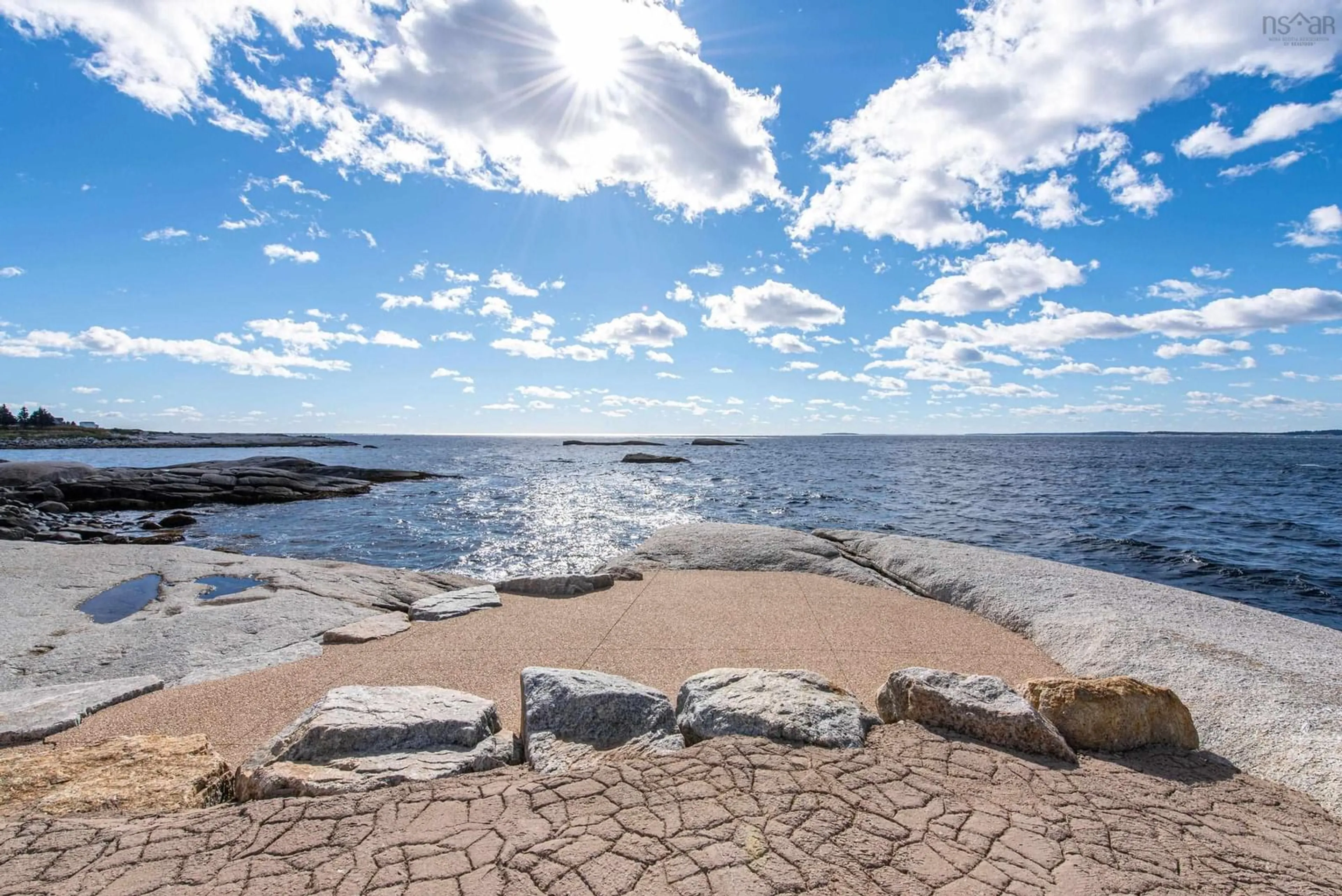 Patio, water/lake/river/ocean view for 19 Ryers Rd, Indian Harbour Nova Scotia B3Z 3P9