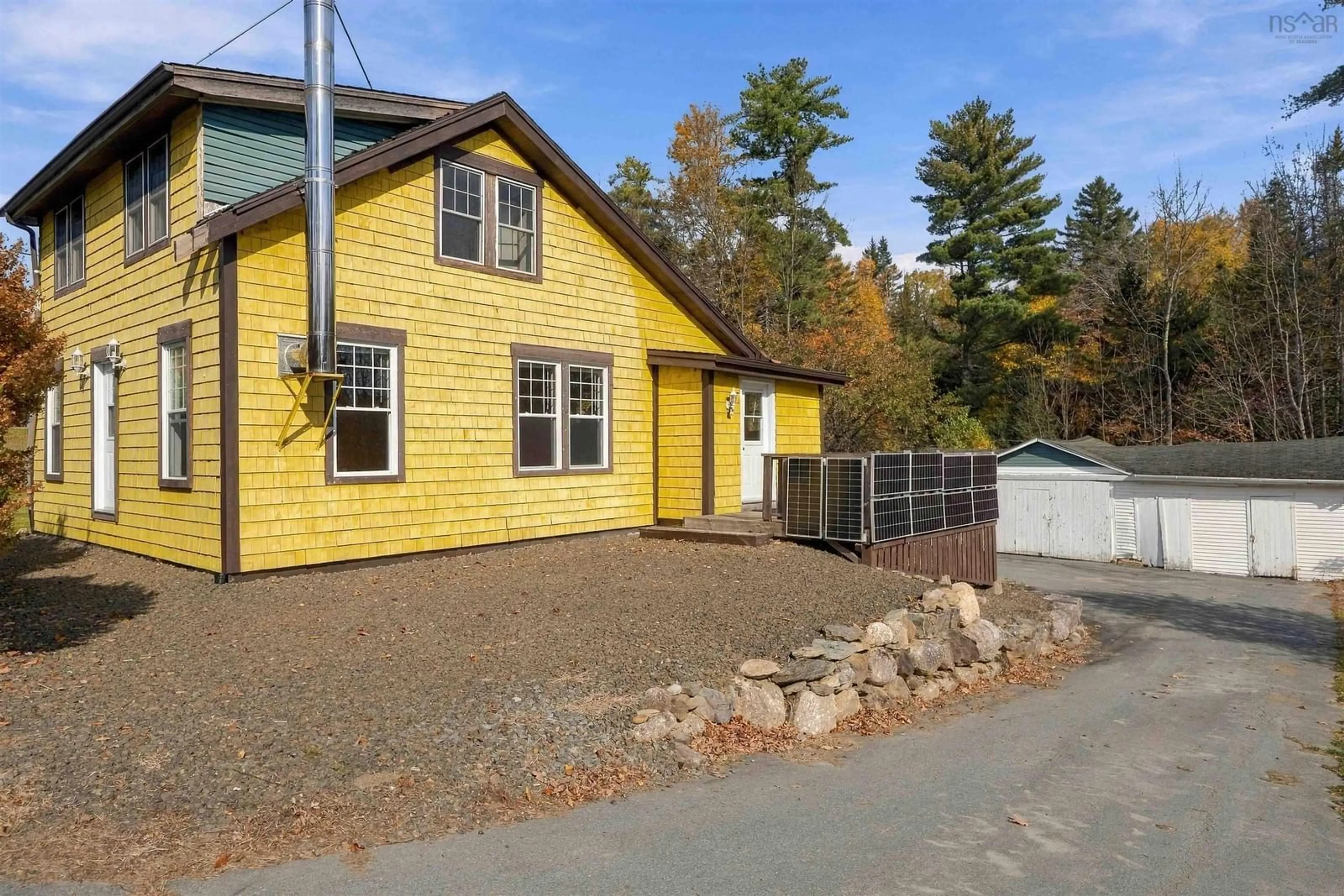 Home with vinyl exterior material, street for 1012 Highway 8, Maitland Bridge Nova Scotia B0T 1B0