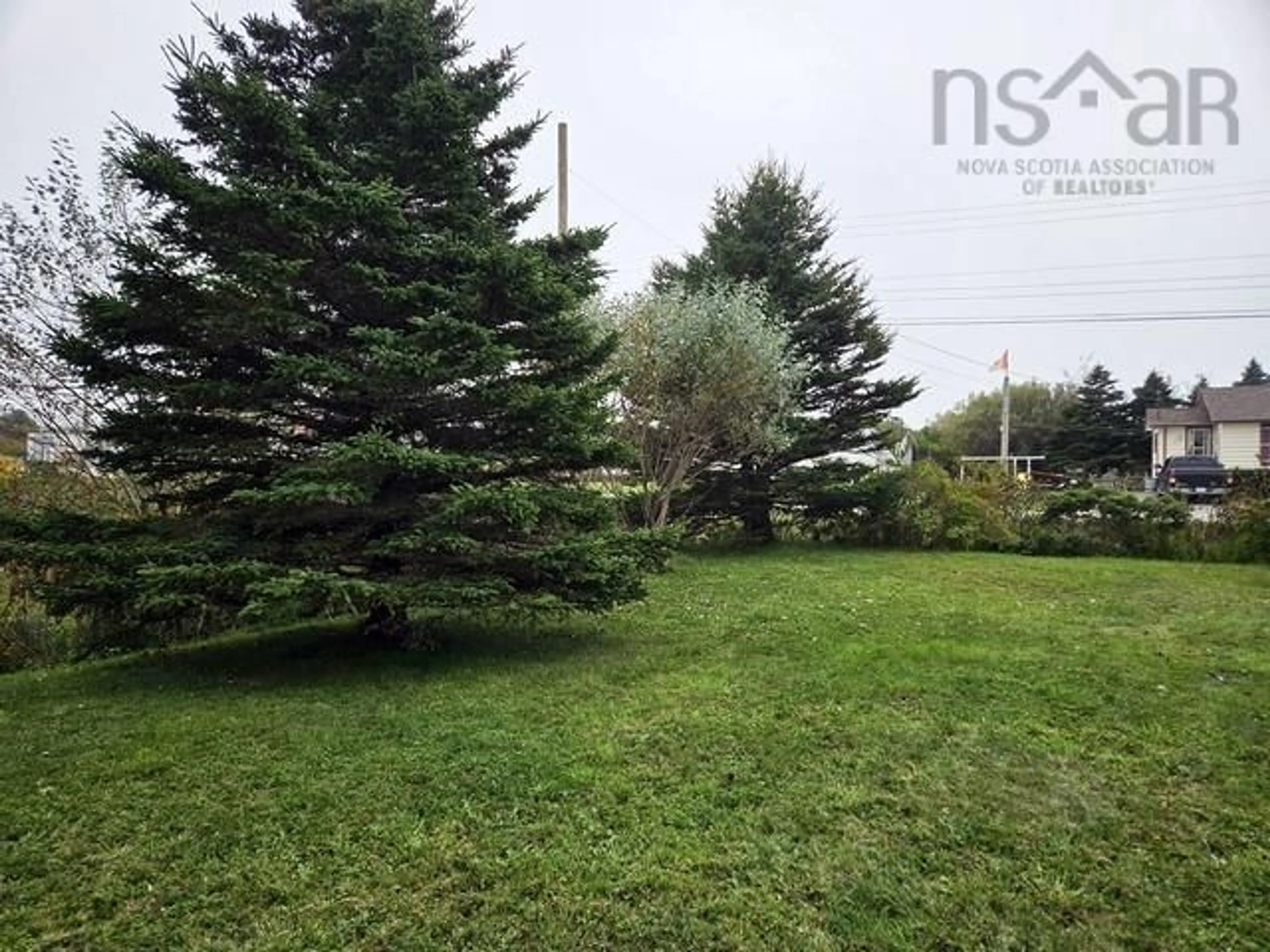 A pic from outside/outdoor area/front of a property/back of a property/a pic from drone, forest/trees view for 14 Boundry St, Clark's Harbour Nova Scotia B0W 1P0