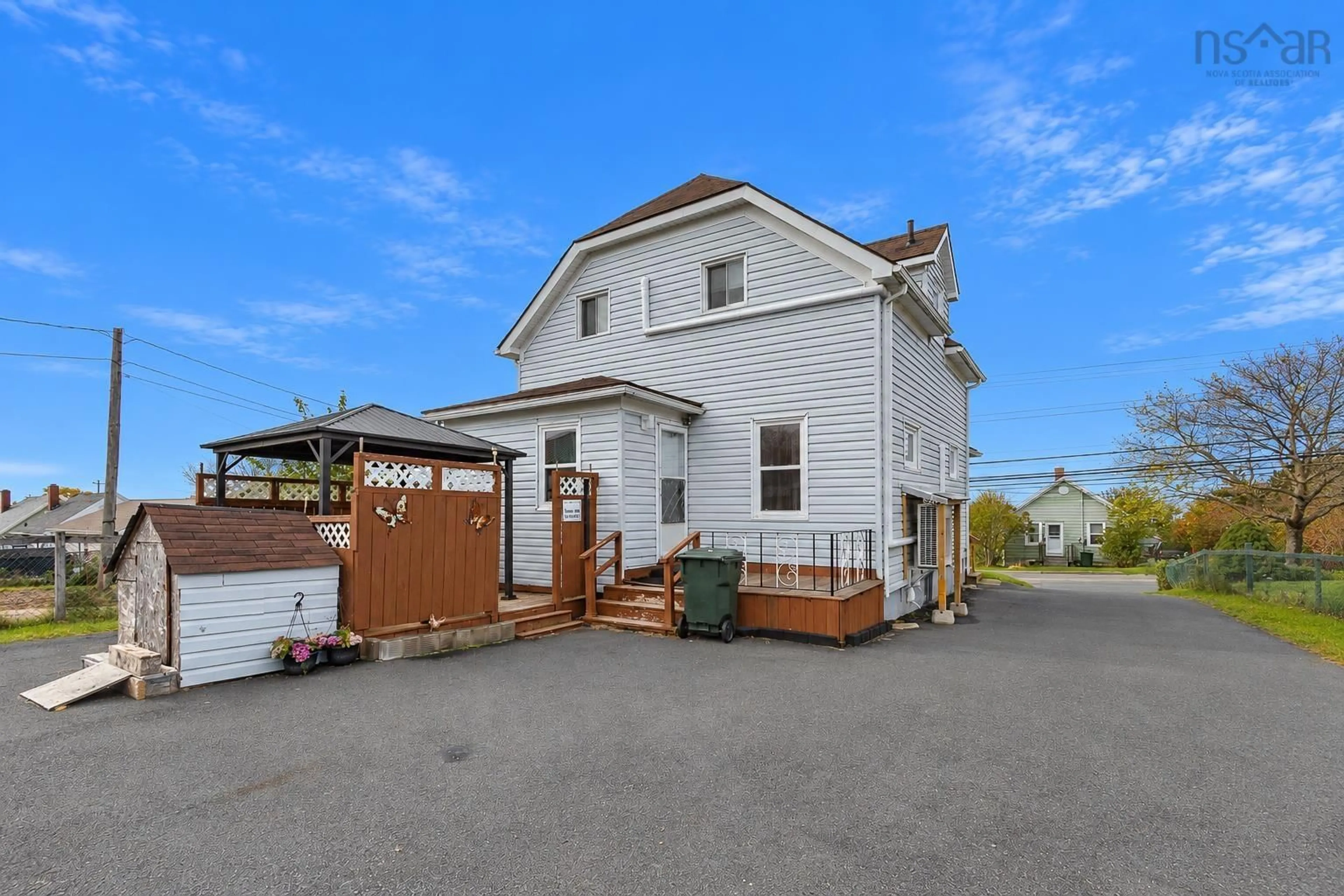 A pic from outside/outdoor area/front of a property/back of a property/a pic from drone, street for 326 Lingan Rd, Sydney Nova Scotia B1N 1W3