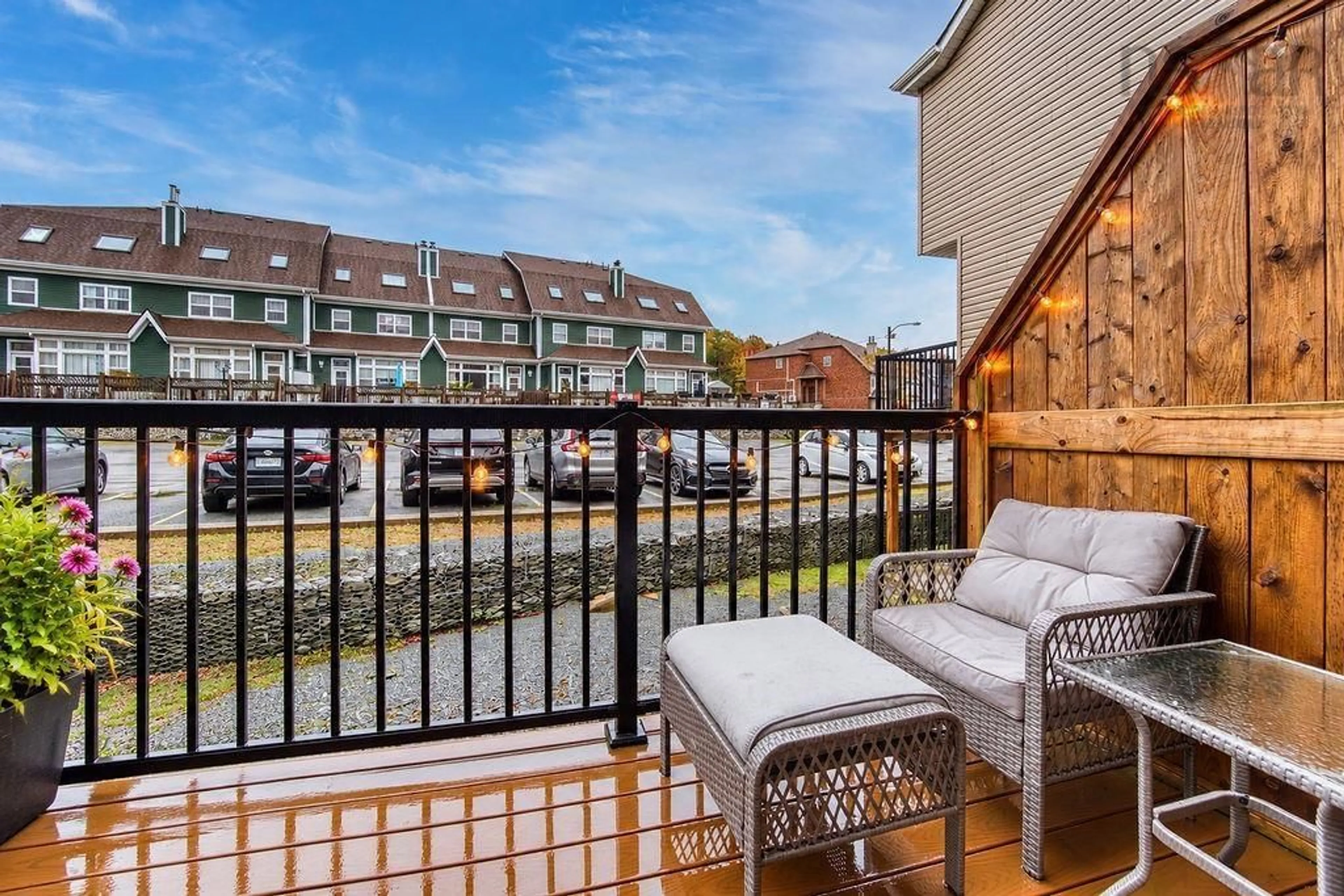Balcony in the apartment, water/lake/river/ocean view for 75 Collins Grove #206, Dartmouth Nova Scotia B2W 6B3