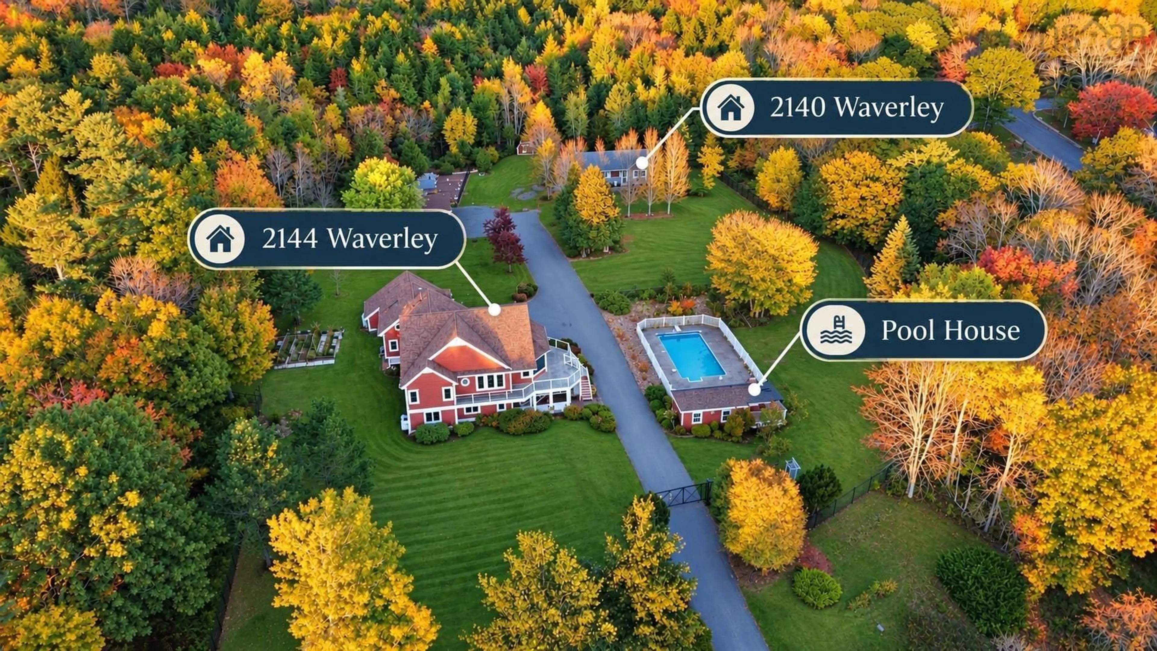 A pic from outside/outdoor area/front of a property/back of a property/a pic from drone, water/lake/river/ocean view for 2140-2144 Waverley Rd, Waverley Nova Scotia B2R 1Y9