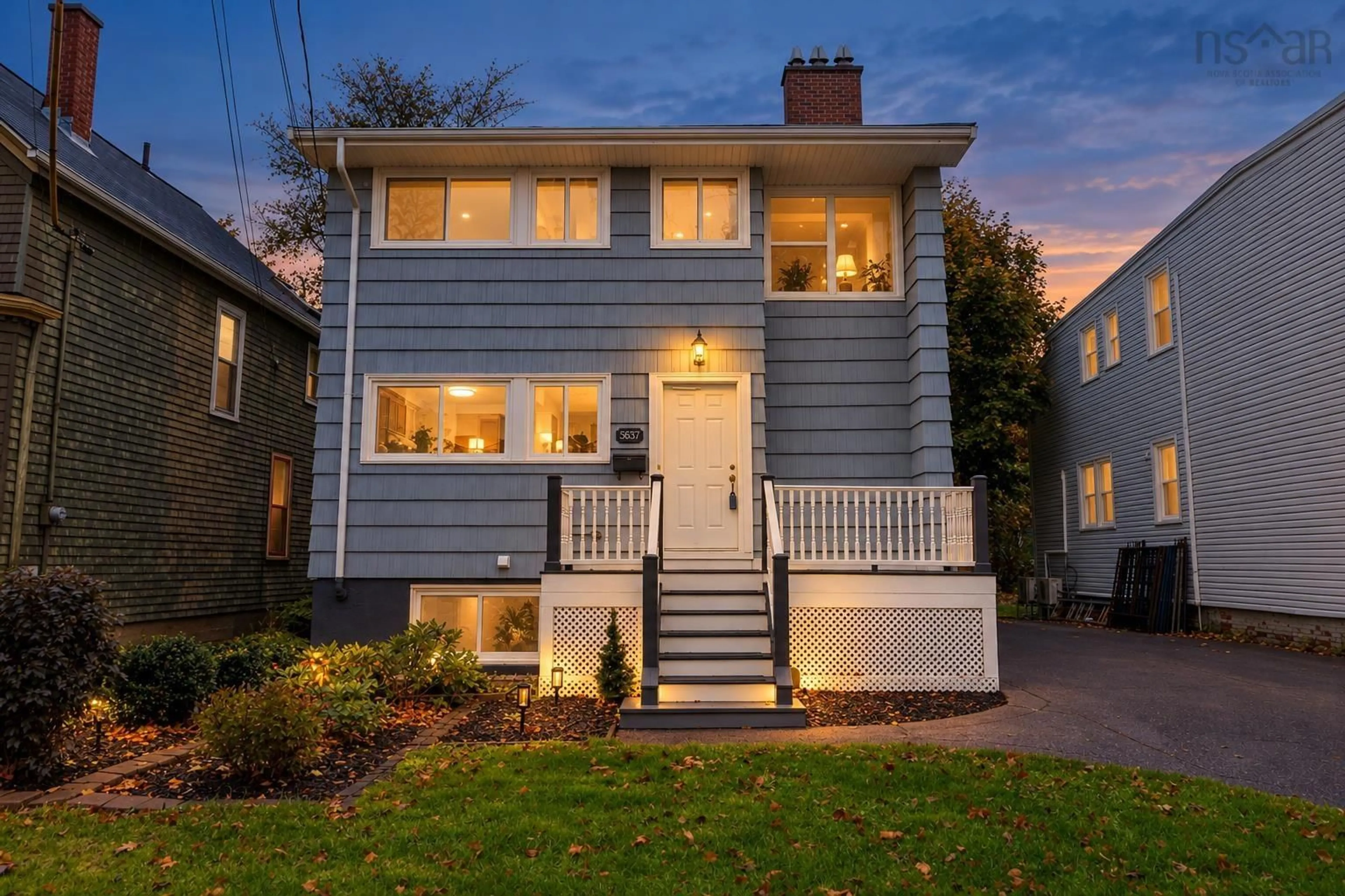 Home with vinyl exterior material, street for 5537 Atlantic St, Halifax Nova Scotia B3H 1G6