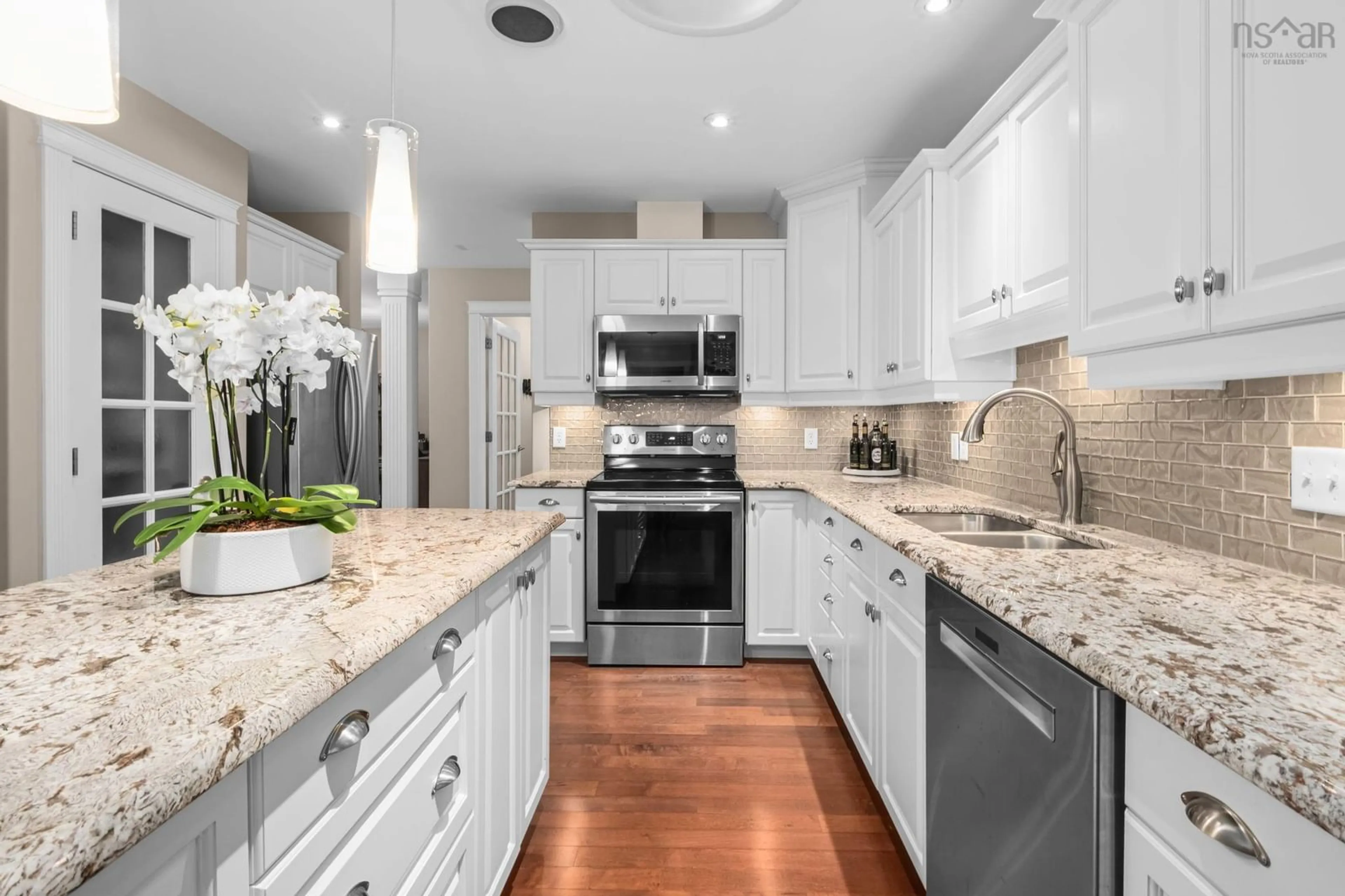 Contemporary kitchen, ceramic/tile floor for 40 Hawkins Dr, Hubley Nova Scotia B3Z 1B6